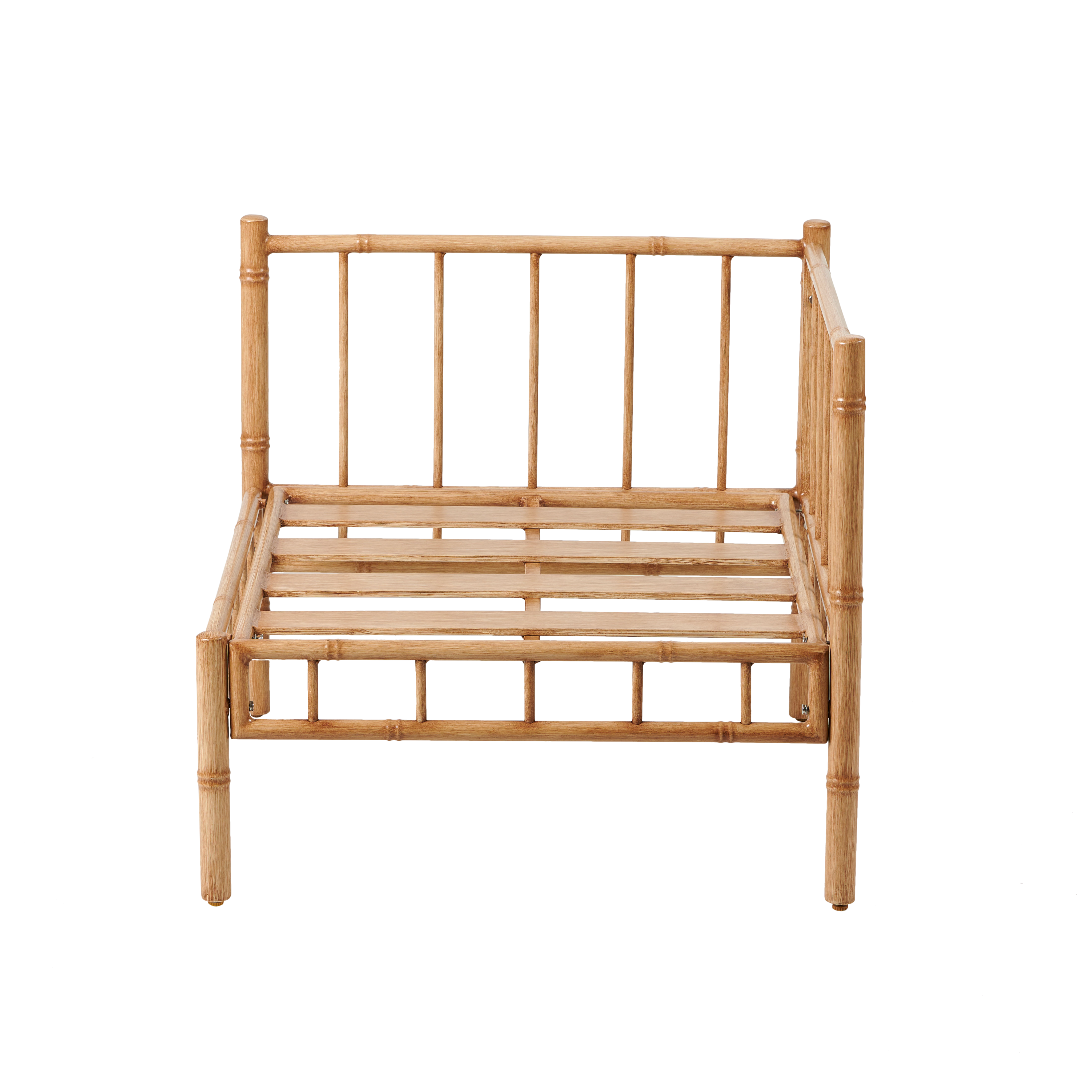 BAMBOLETTE Hoekzetel bamboo lookH 71 x B 80 x D 80 cm