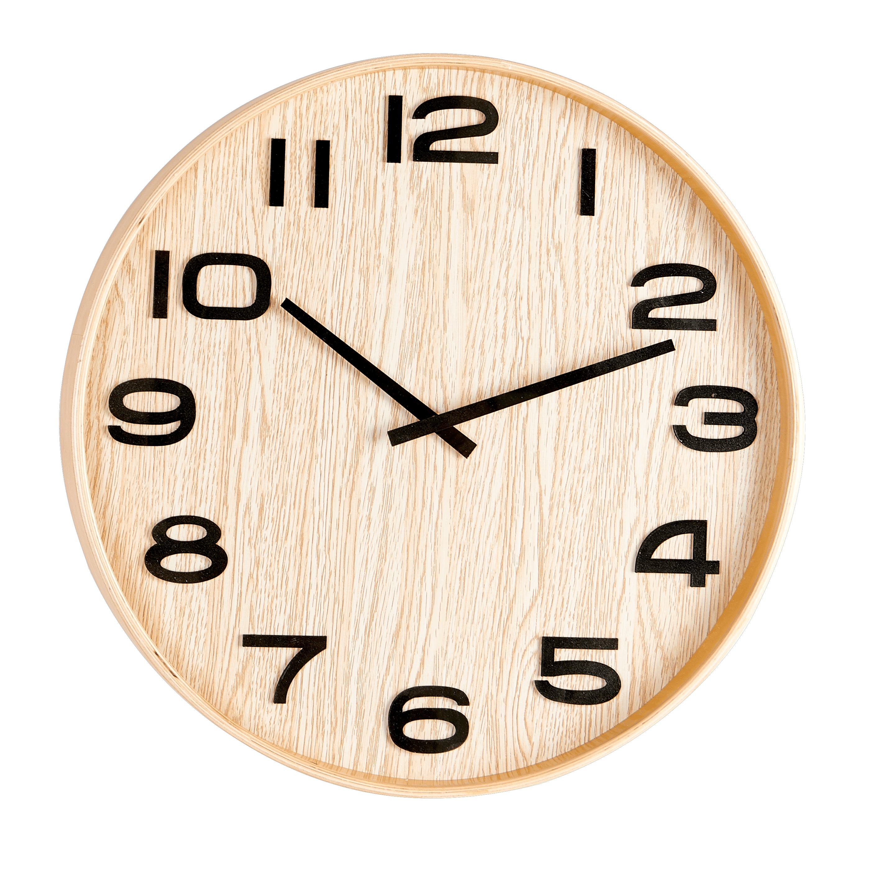PLYWOOD Wandklok naturelD 5 cm - Ø 41 cm