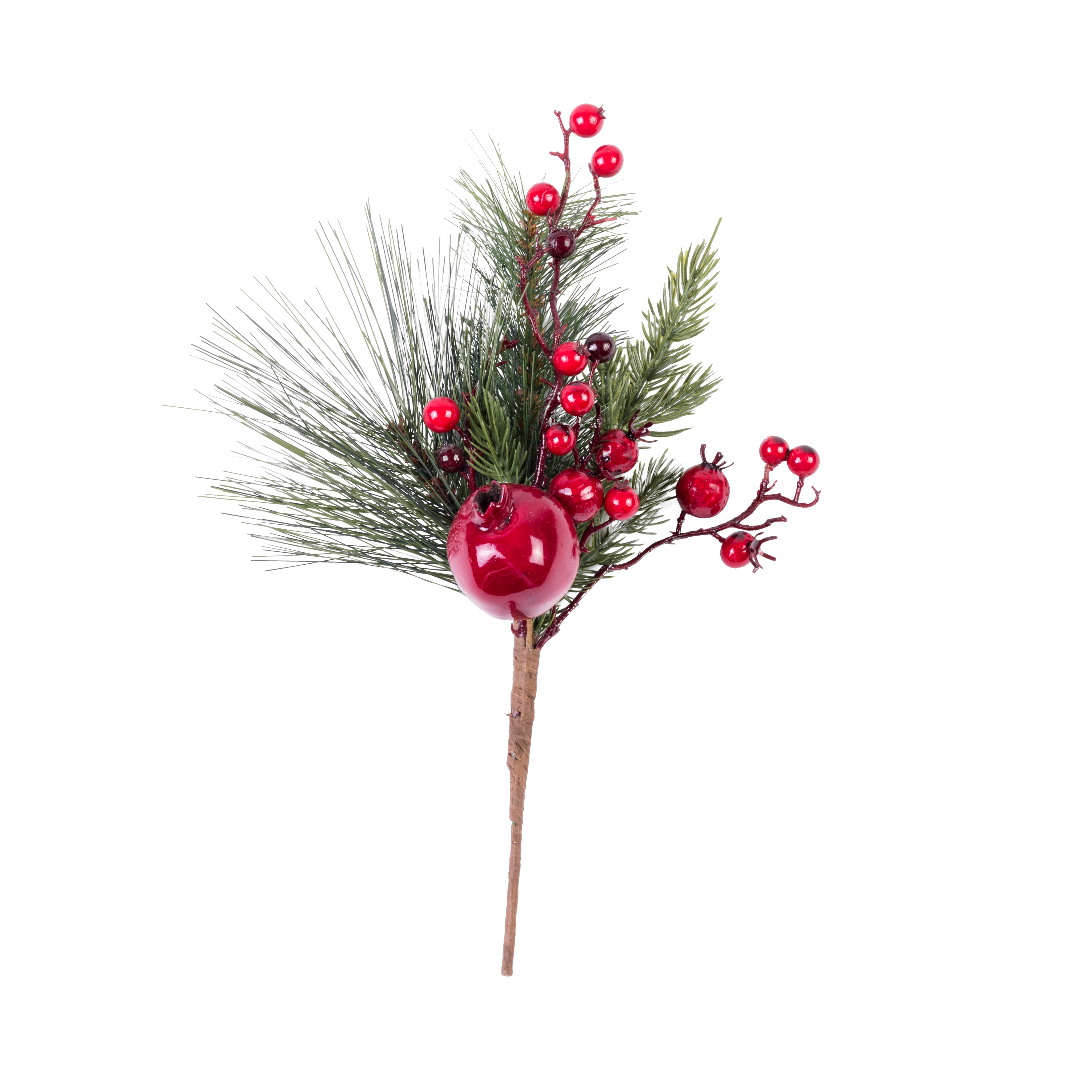 PINUS Kersttak rood, groenL 38 cm