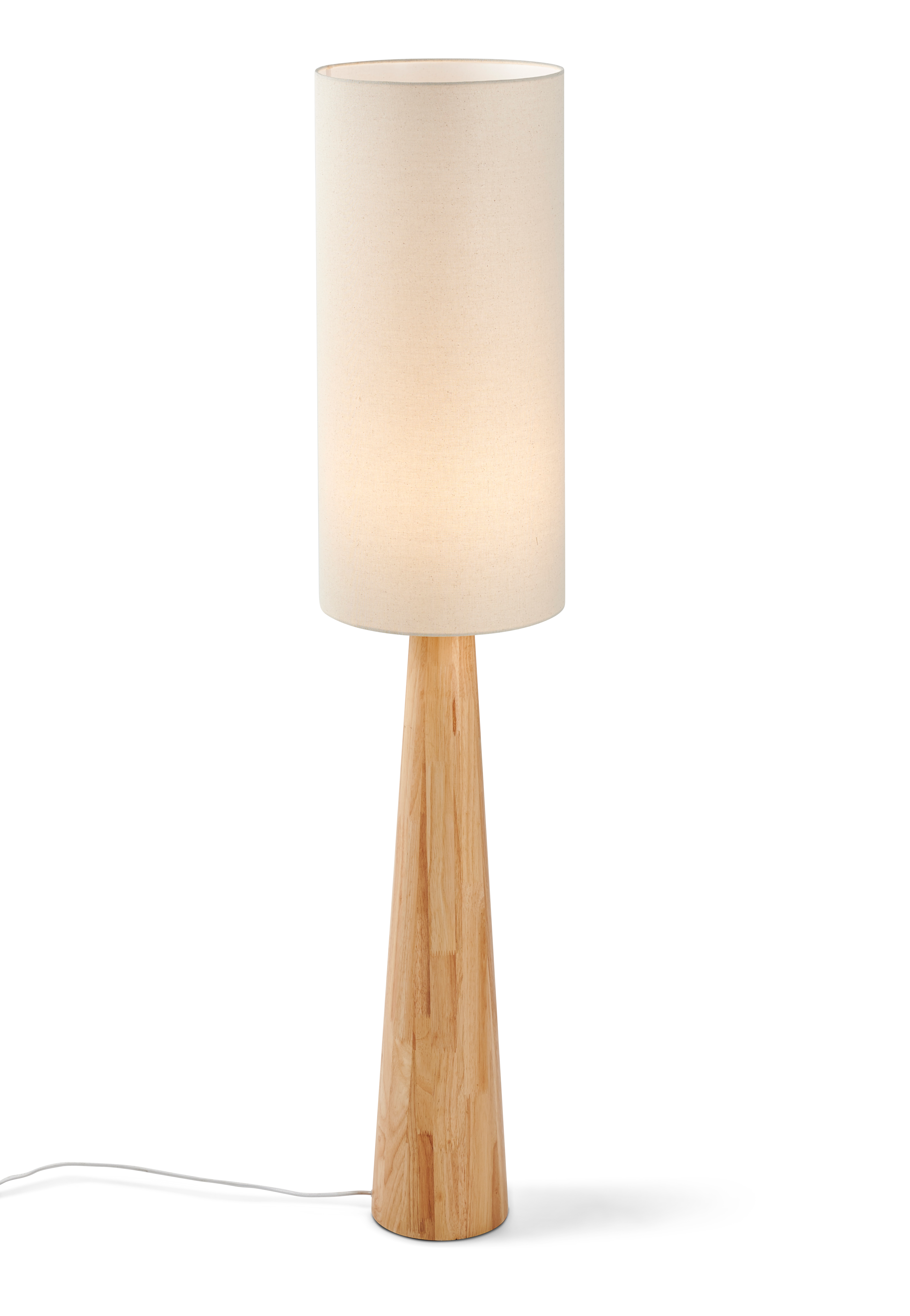 SKOG Staanlamp met kap E27 naturel, gebroken witH 145 cm - Ø 30 cm