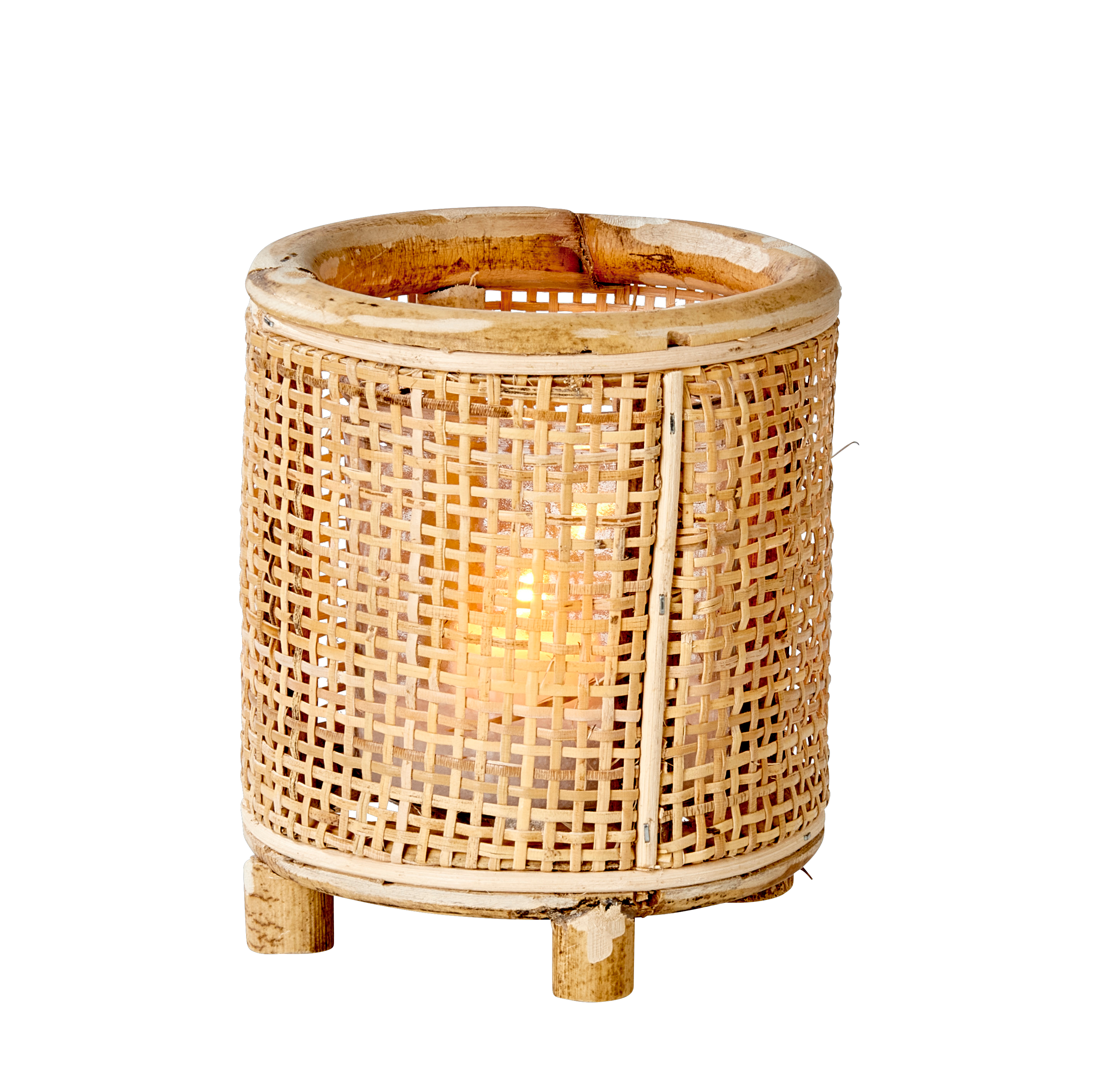 WEBBING  Lantaarn naturelH 16 cm - Ø 14 cm