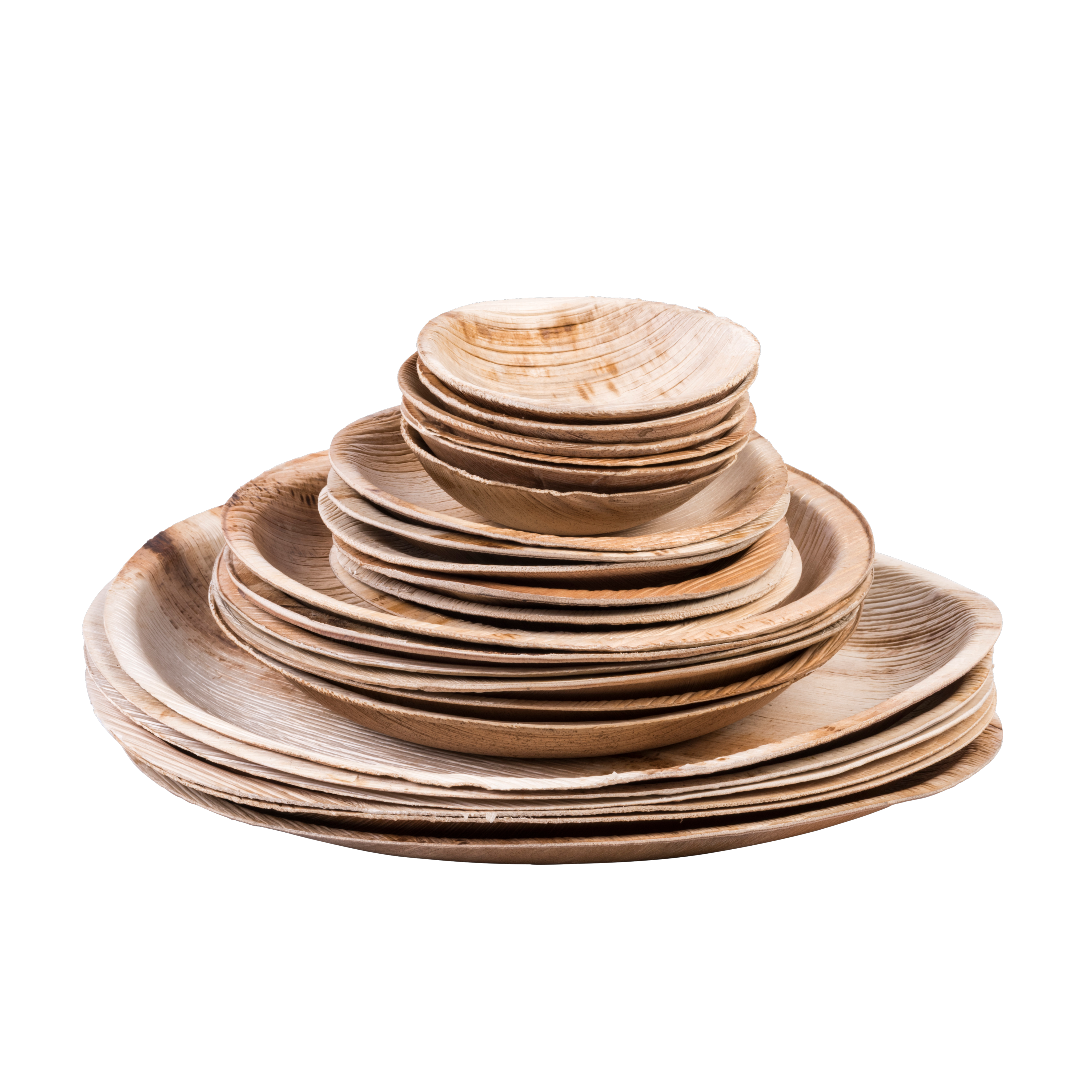 ARECA LEAF Bowls set van 6 naturelØ 13 cm
