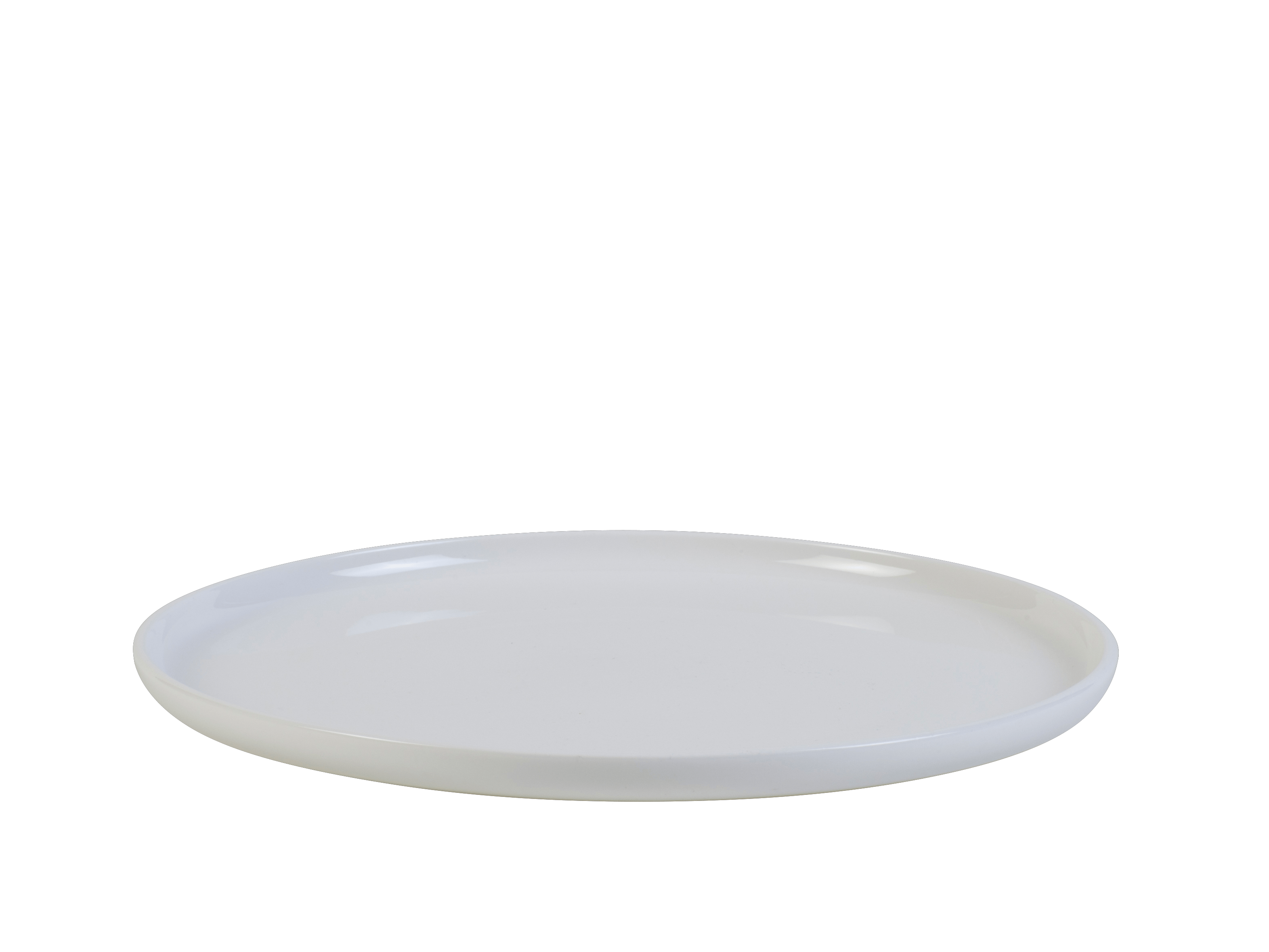 MOON Plat bord wit - set van 4 H 2 cm - Ø 25 cm