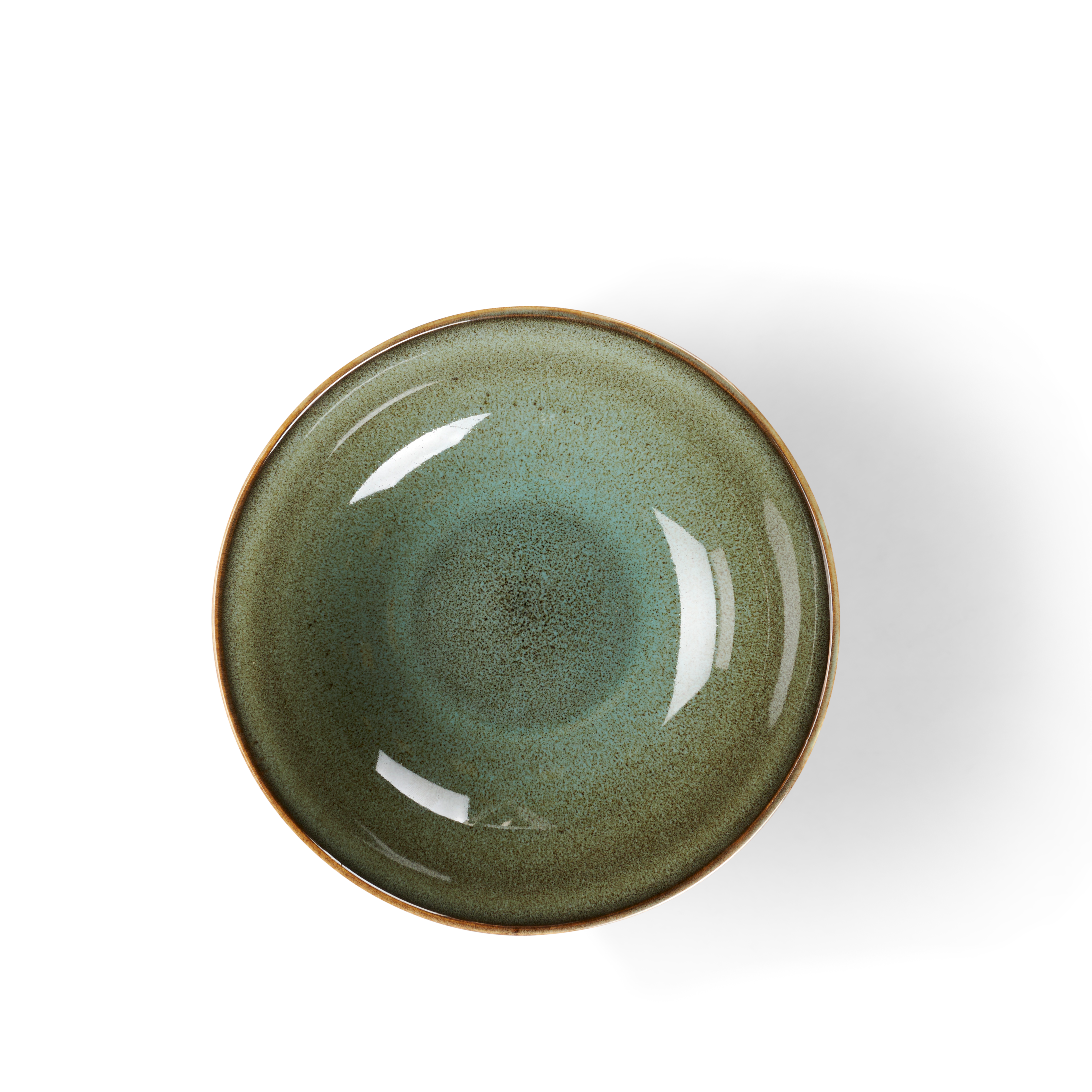 COZY GREEN Diep bord groen - set van 4 H 6,5 cm - Ø 20 cm