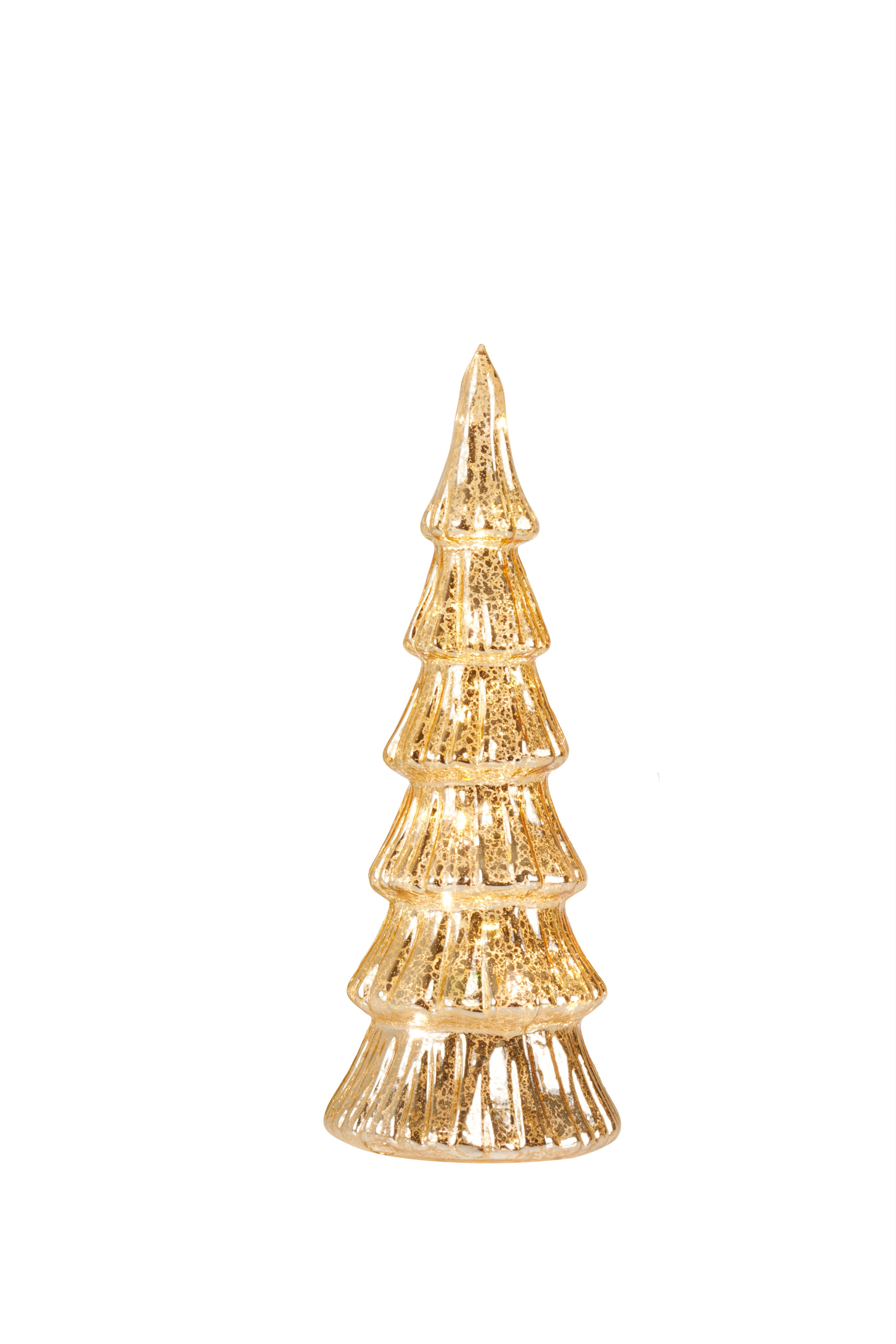 TILLIE Deco boom met 12 led goudH 26 cm - Ø 10 cm