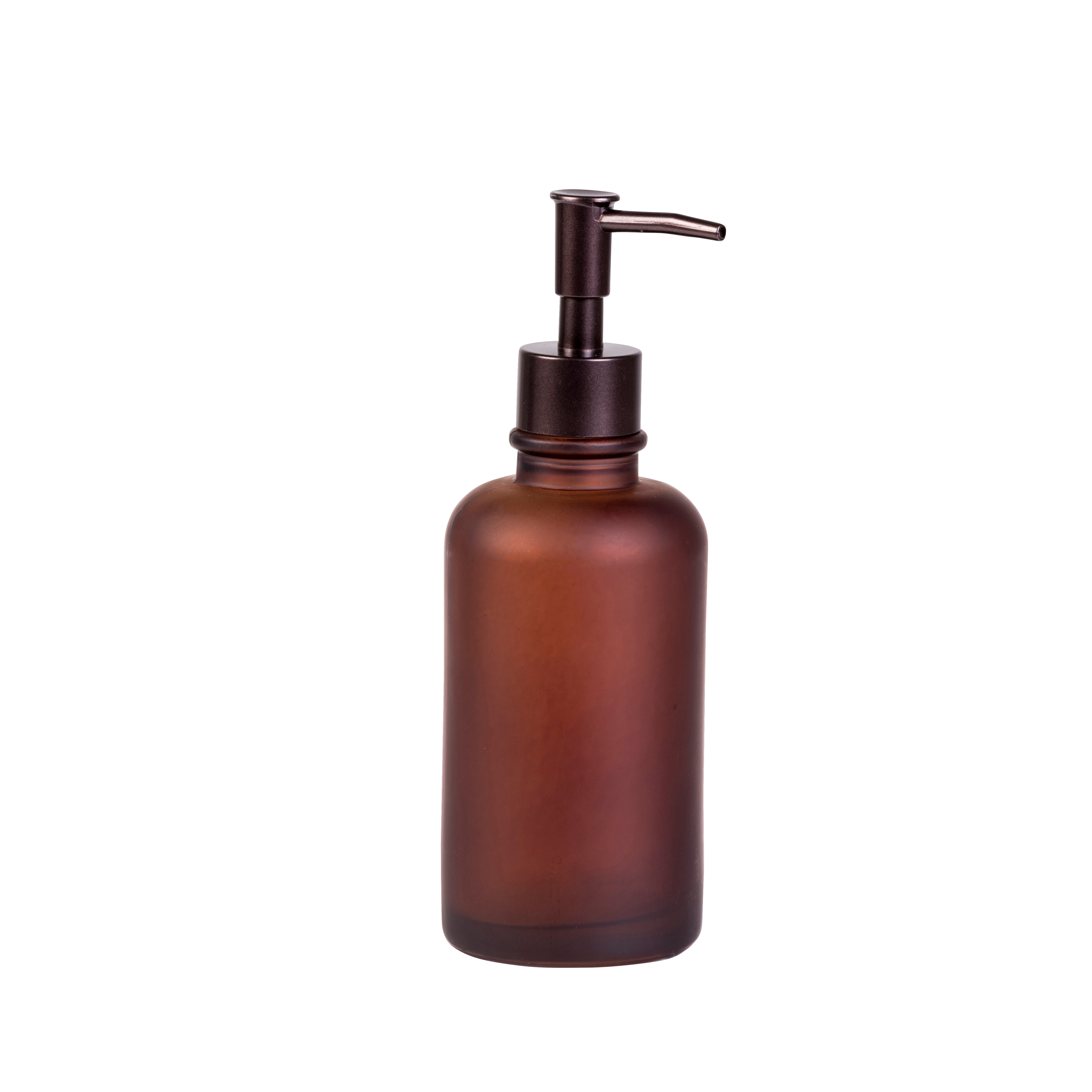 OMBRE Zeepdispenser bruin, donkerbruinH 20,5 cm - Ø 7 cm