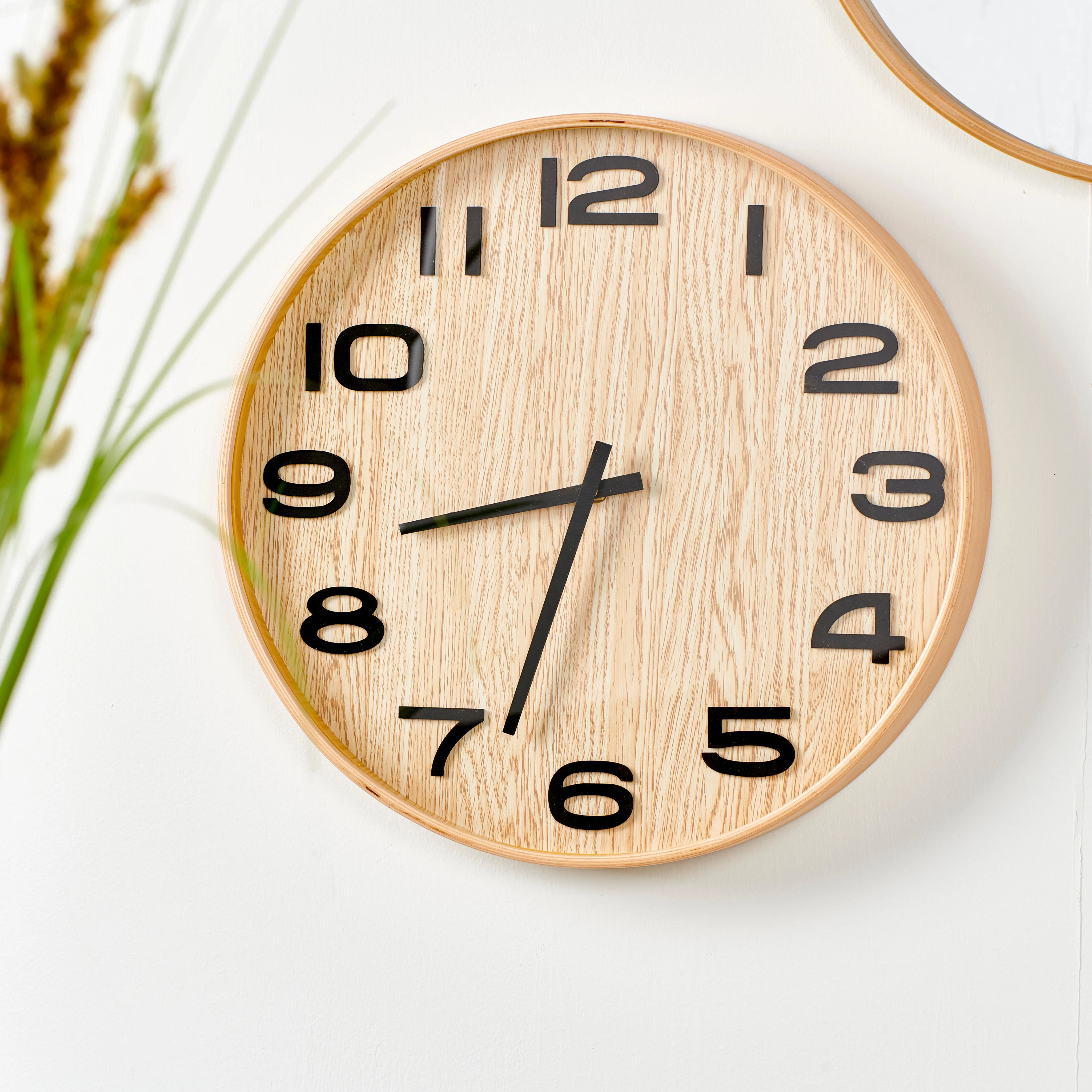 PLYWOOD Wandklok naturelD 5 cm - Ø 41 cm
