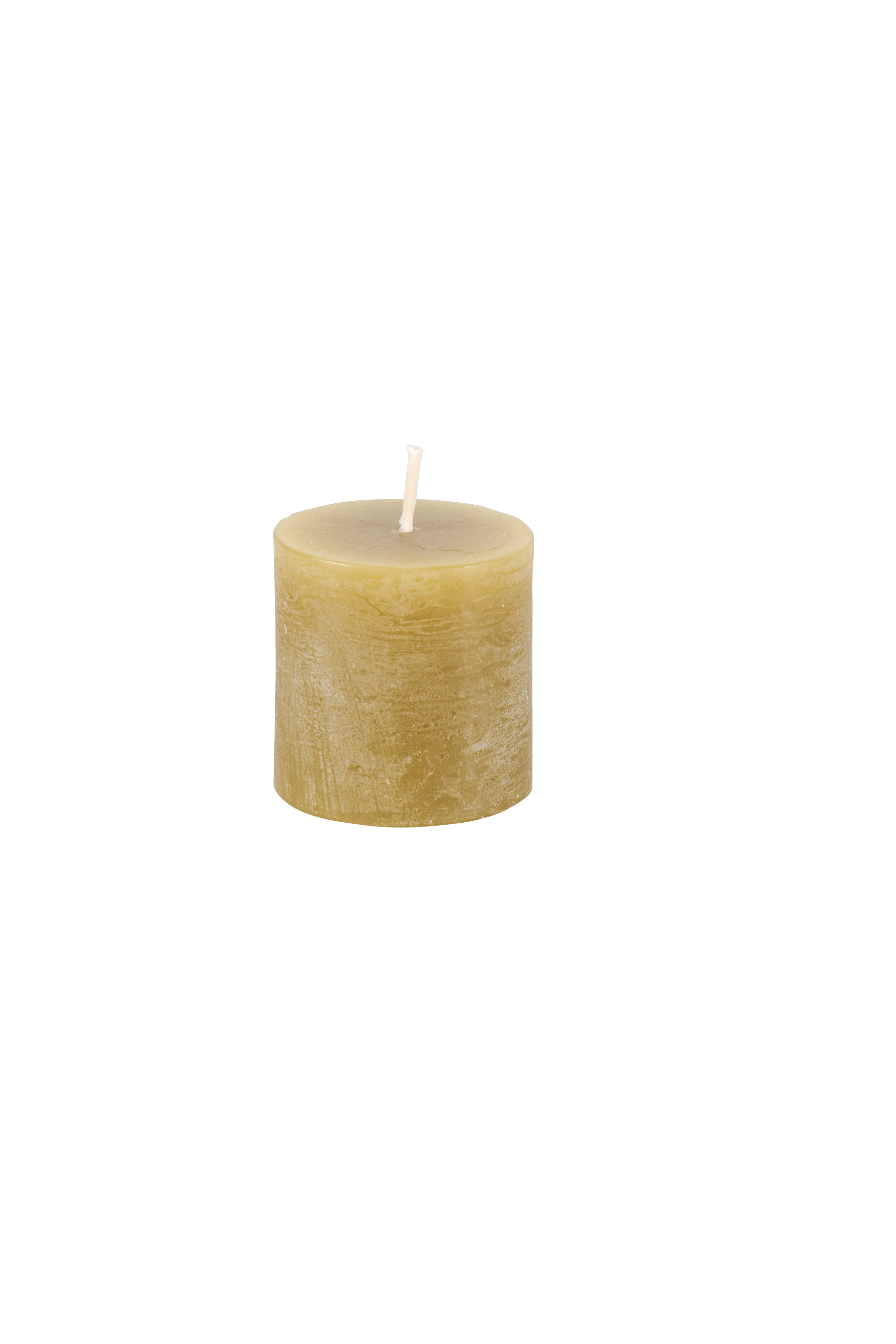 RUSTIC Kaars groenH 4,5 cm - Ø 4,5 cm