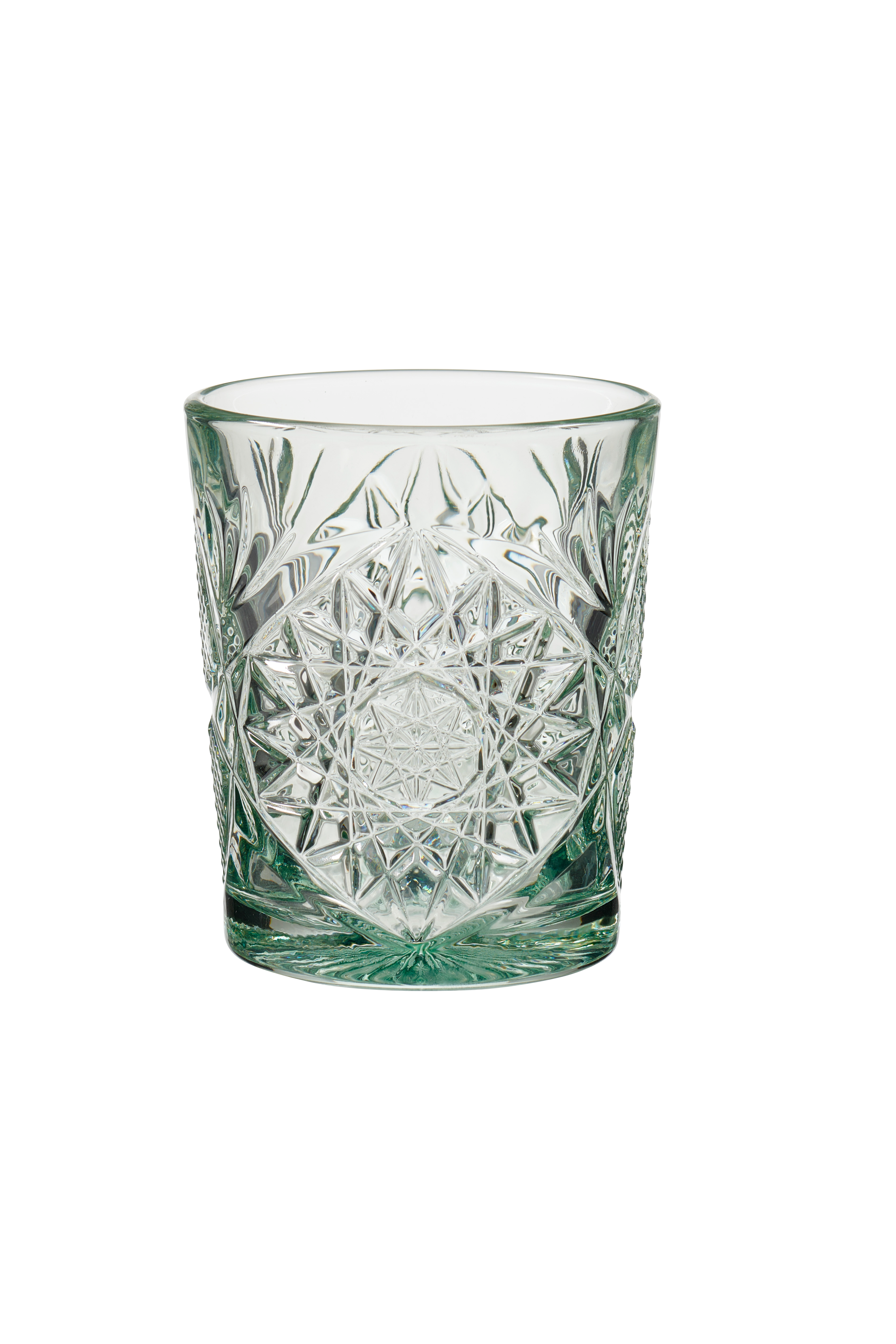 HOBSTAR Glas 35 CL lichtgroen - set van 6 H 10,3 cm - Ø 8,9 cm