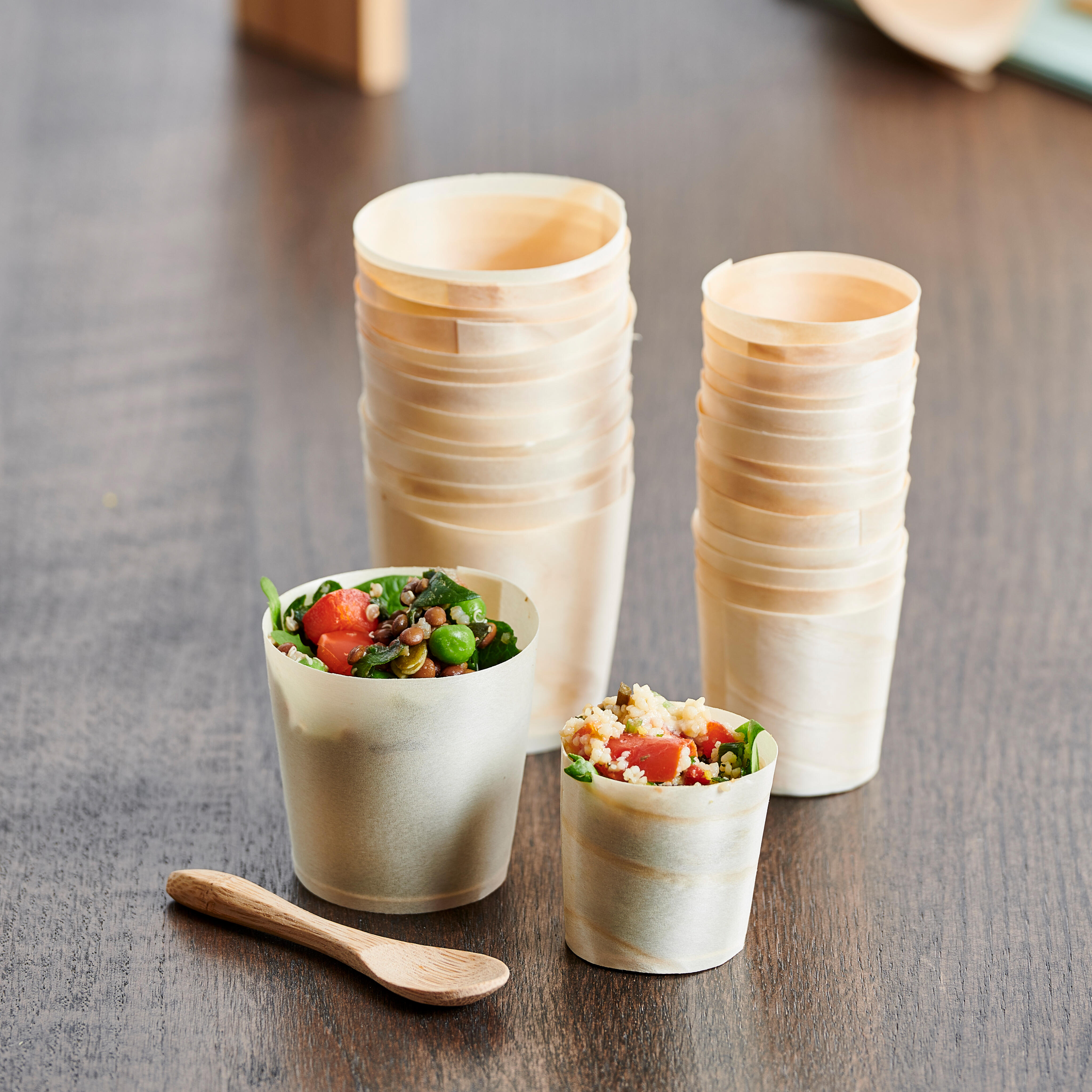 APERO ECO Potjes set van 15 naturelH 4,5 cm - Ø 4,5 cm