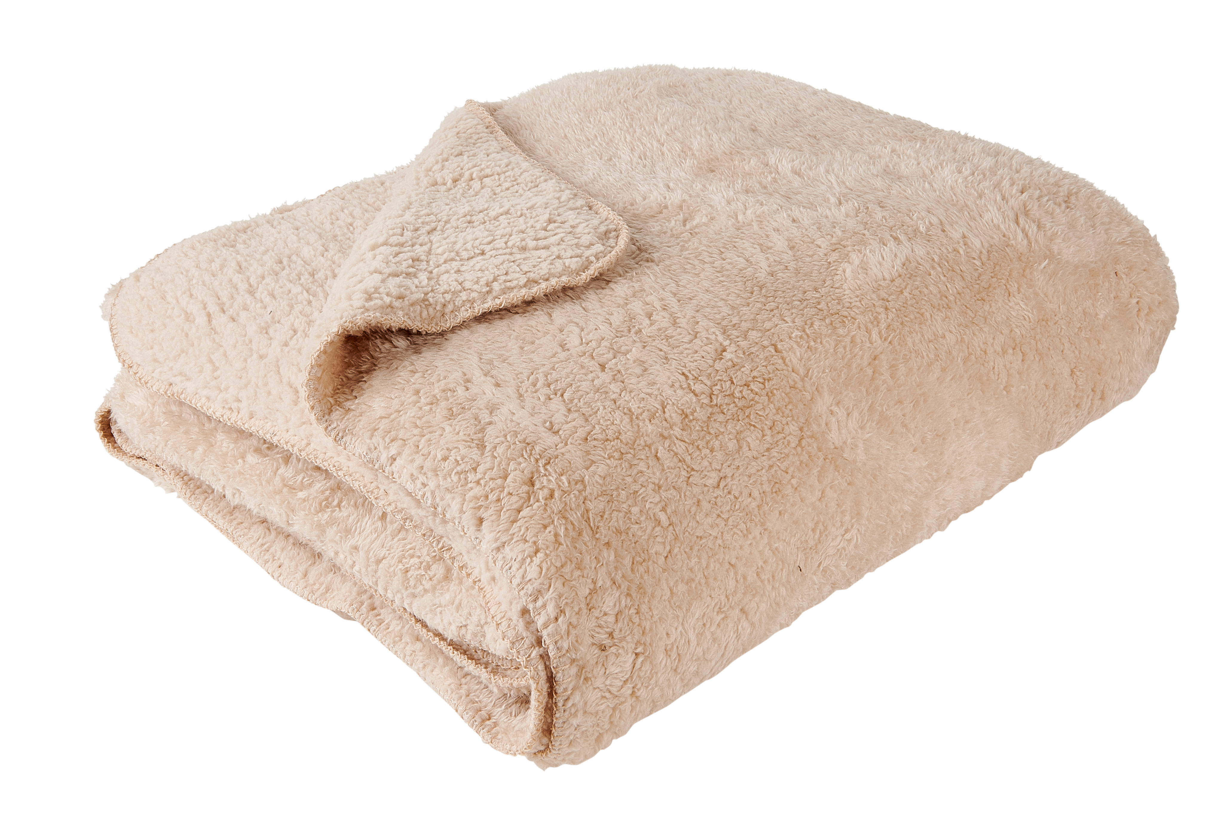MOUTON Plaid beigeB 220 x L 240 cm