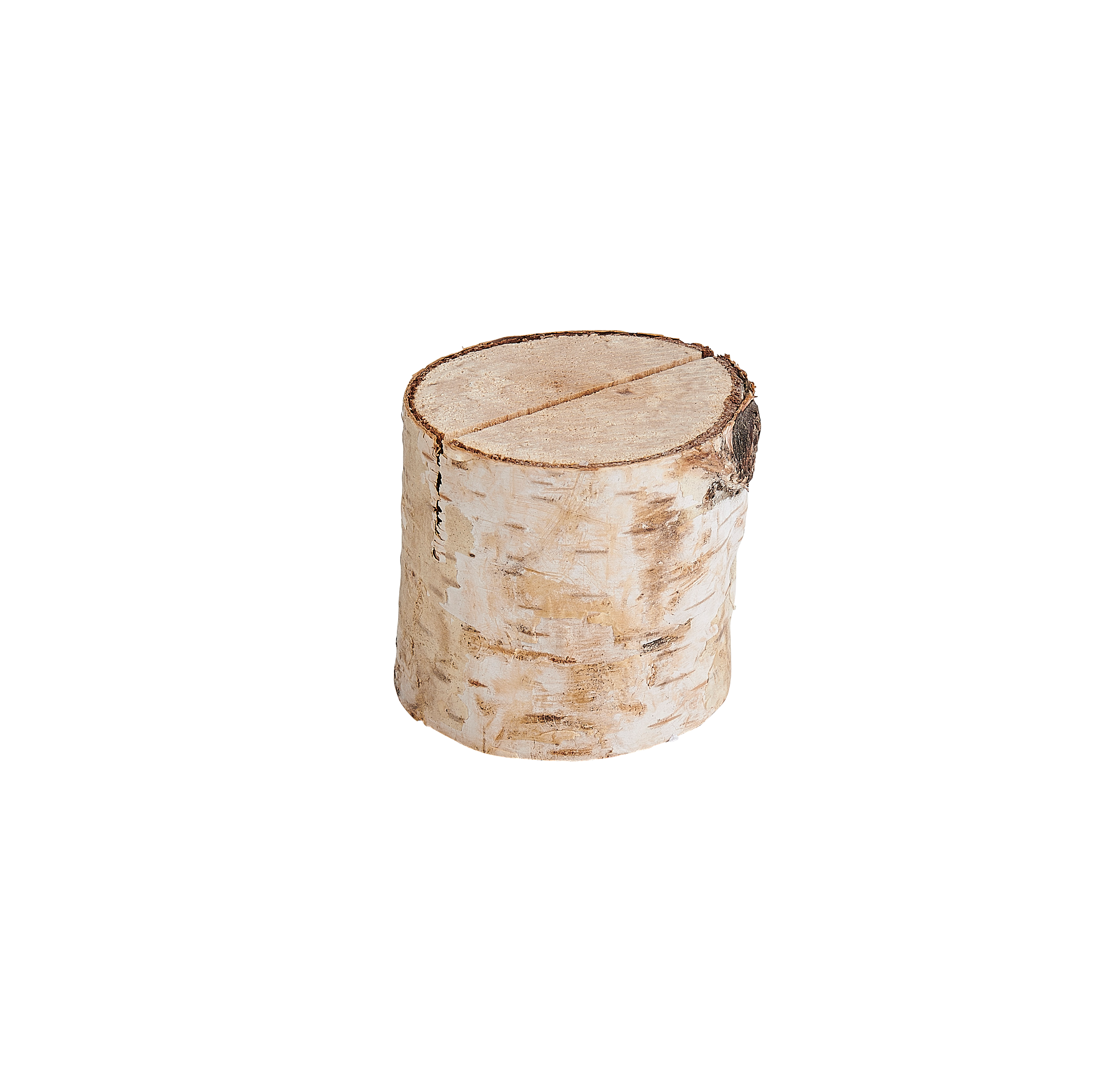 BIRCH Naamkaarthouder naturelH 4 cm - Ø 4 cm
