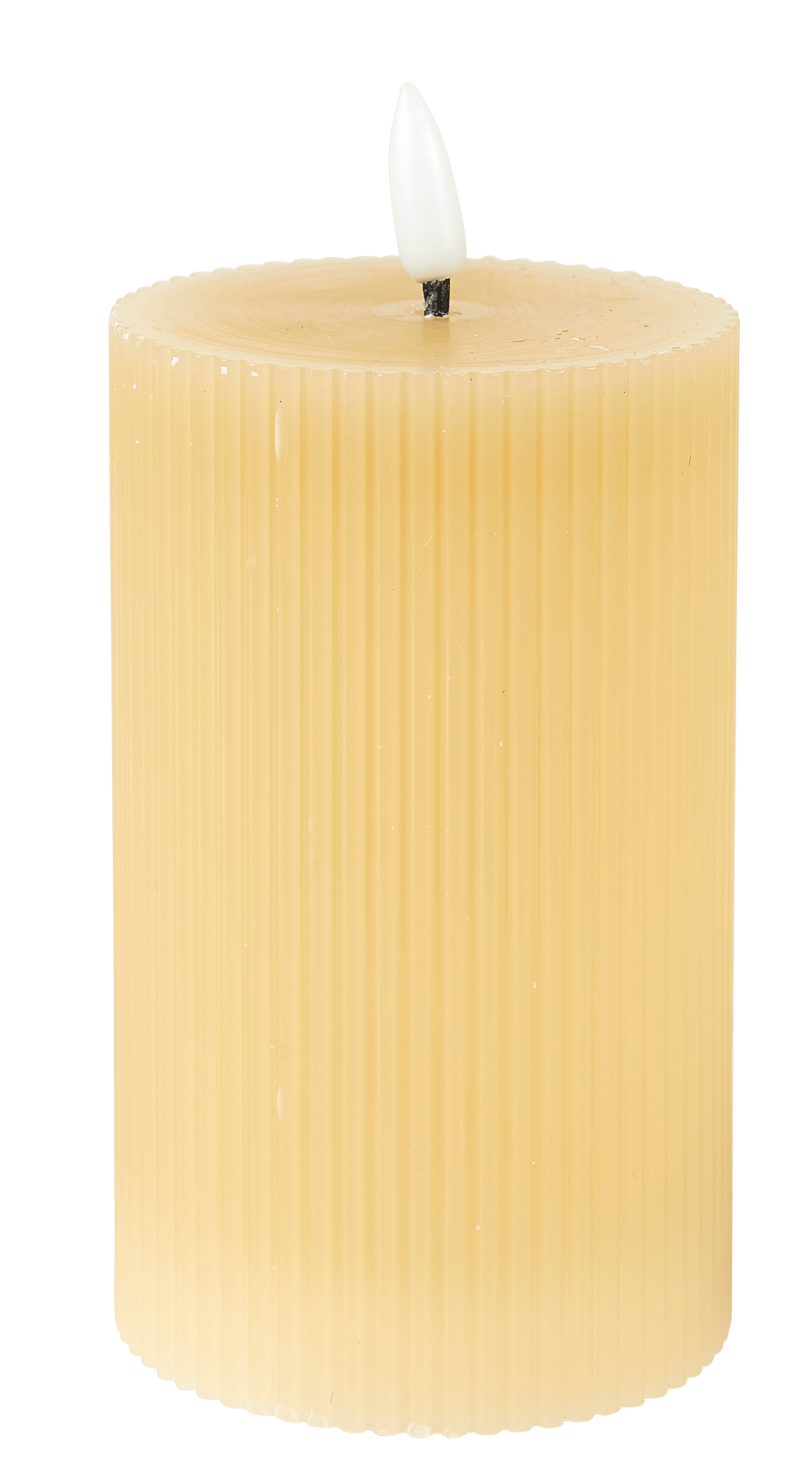 LED Kaars met led bruinH 15,5 cm - Ø 7,5 cm