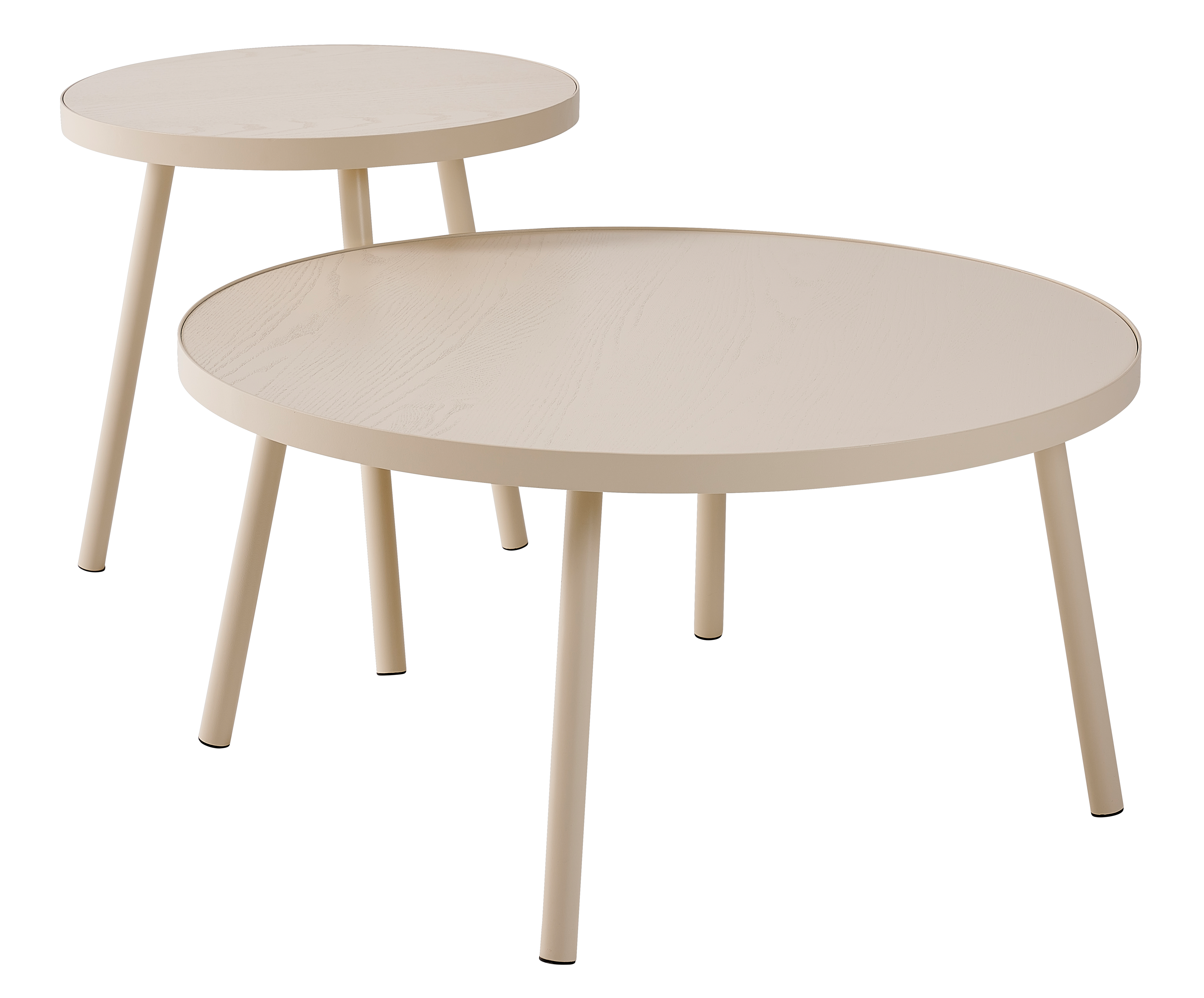 ALEXIS Bijzettafel beigeH 53 cm - Ø 50 cm