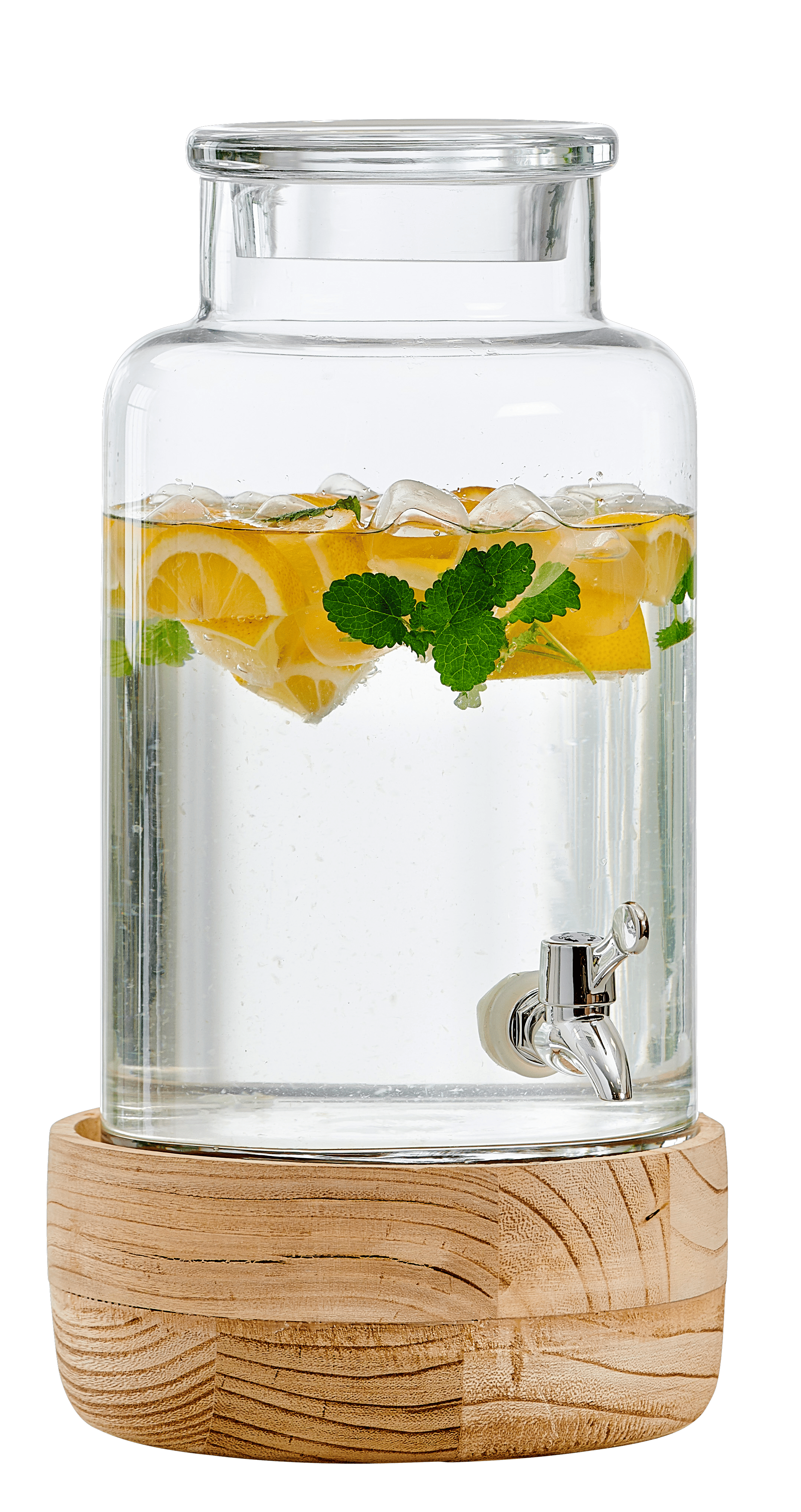 PURI Dranktank met kraan 5,5 L transparantH 31,5 cm - Ø 20 cm