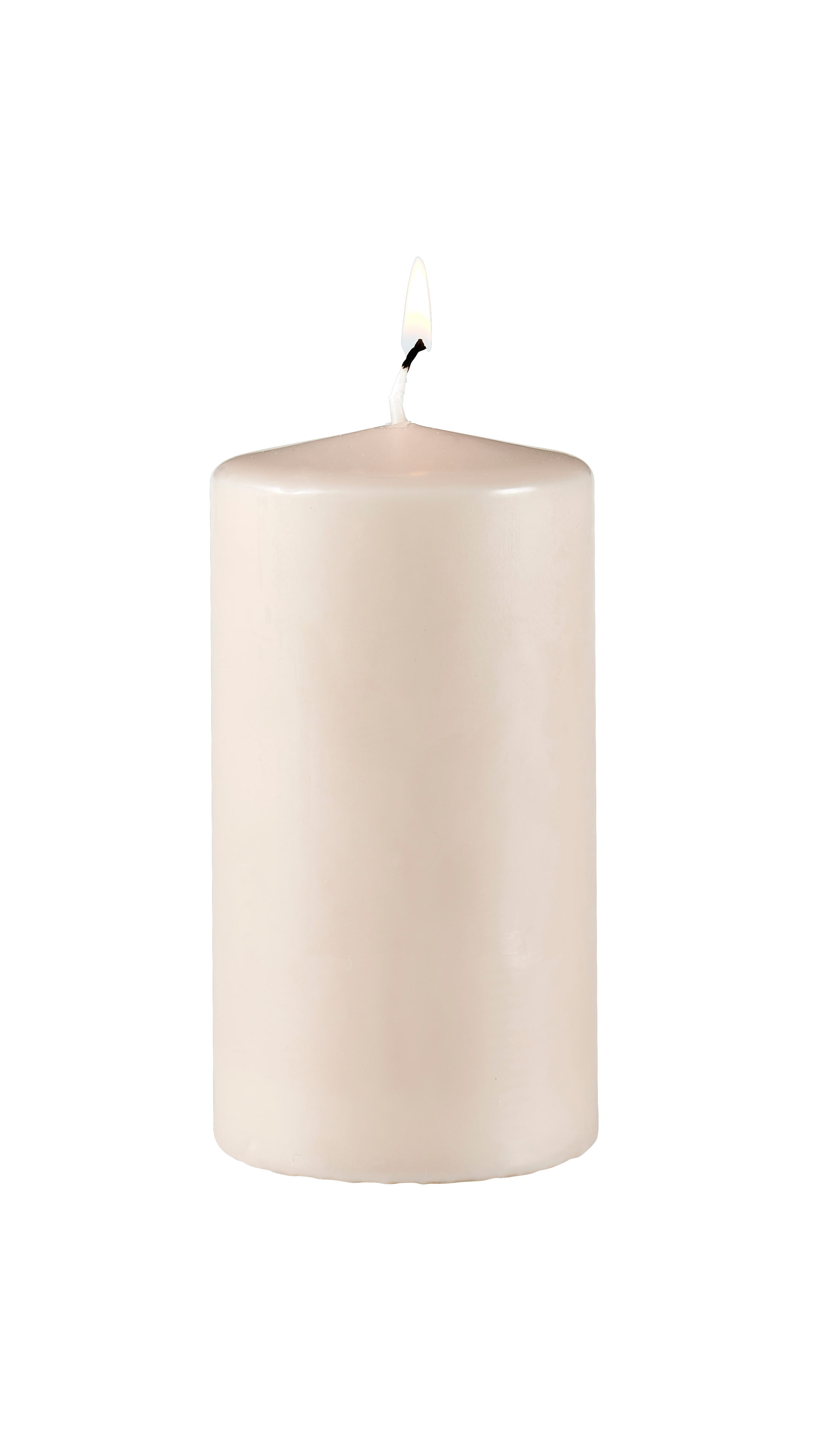 PURE Cilinderkaars lichtbruinH 13 cm - Ø 7 cm
