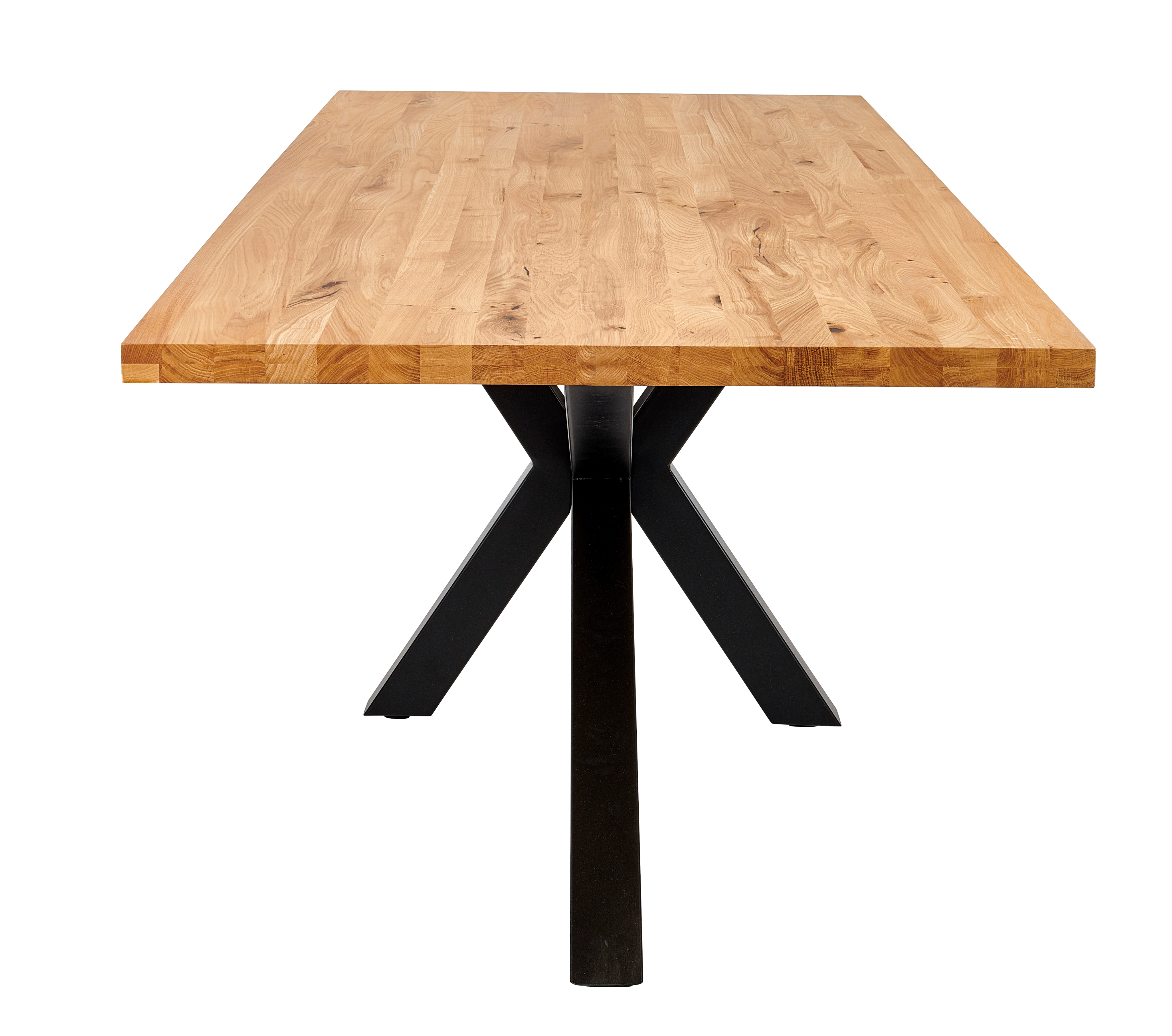 NEW OAK Tafelpoot zwartH 72 x B 85 x L 163 x D 4 cm