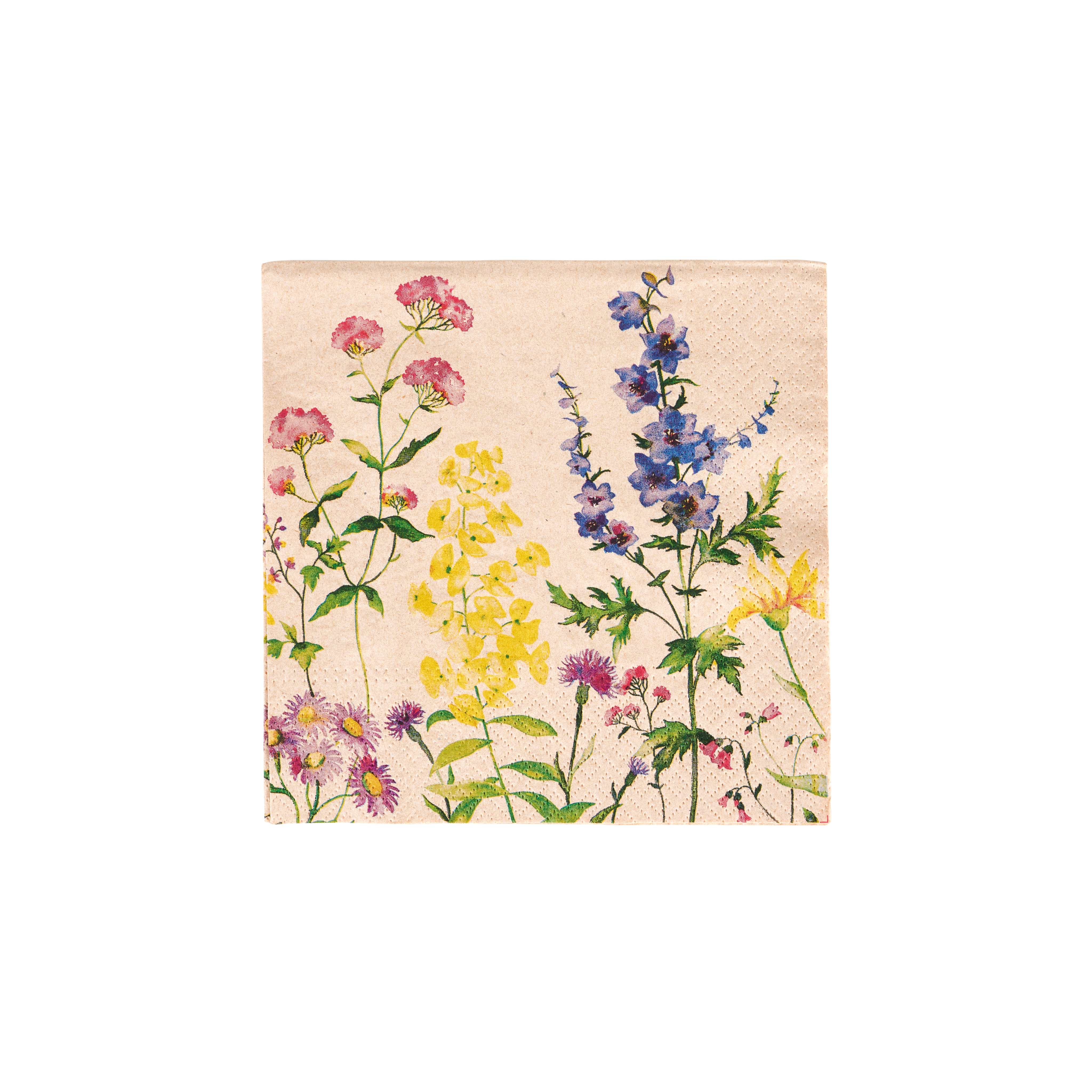 ECO FLORAL Set van 20 servetten diverse kleurenB 33 x L 33 cm