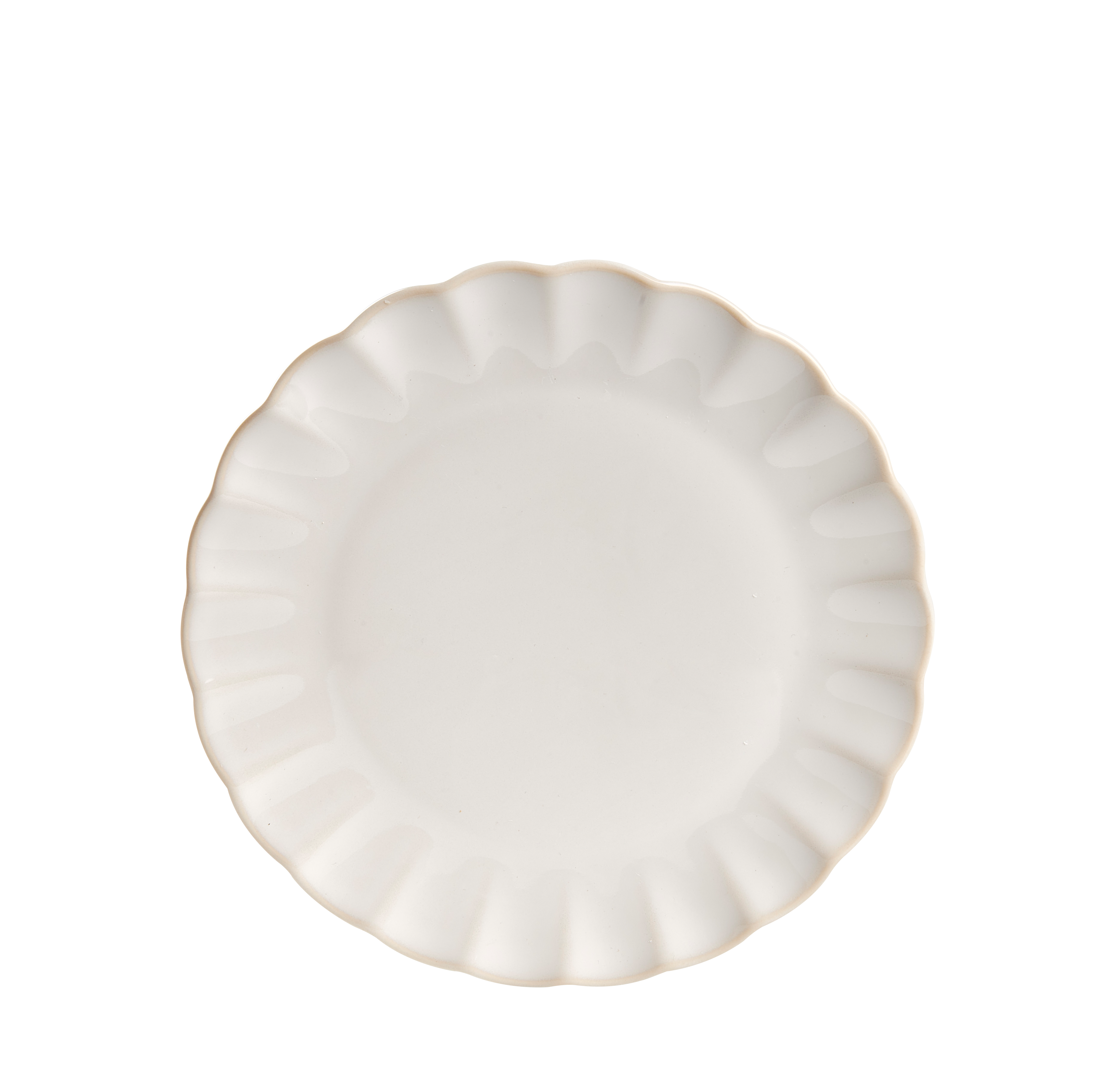 DAHLIA Bord wit - set van 4 Ø 21,5 cm