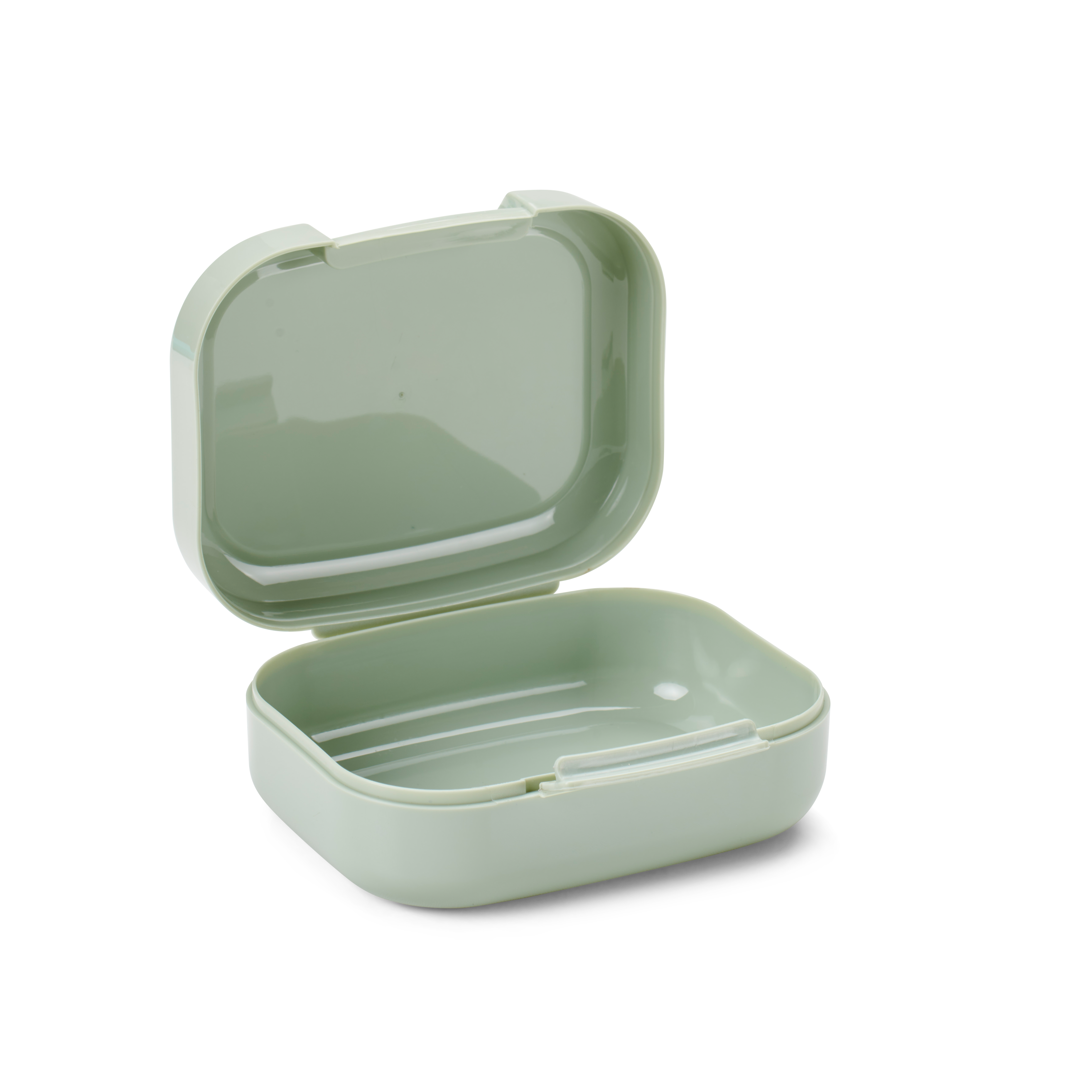 FRESHMOOD Snackdoosje met clip seafoam+print Loulou sea foamH 5 x B 12 x D 9,5 cm
