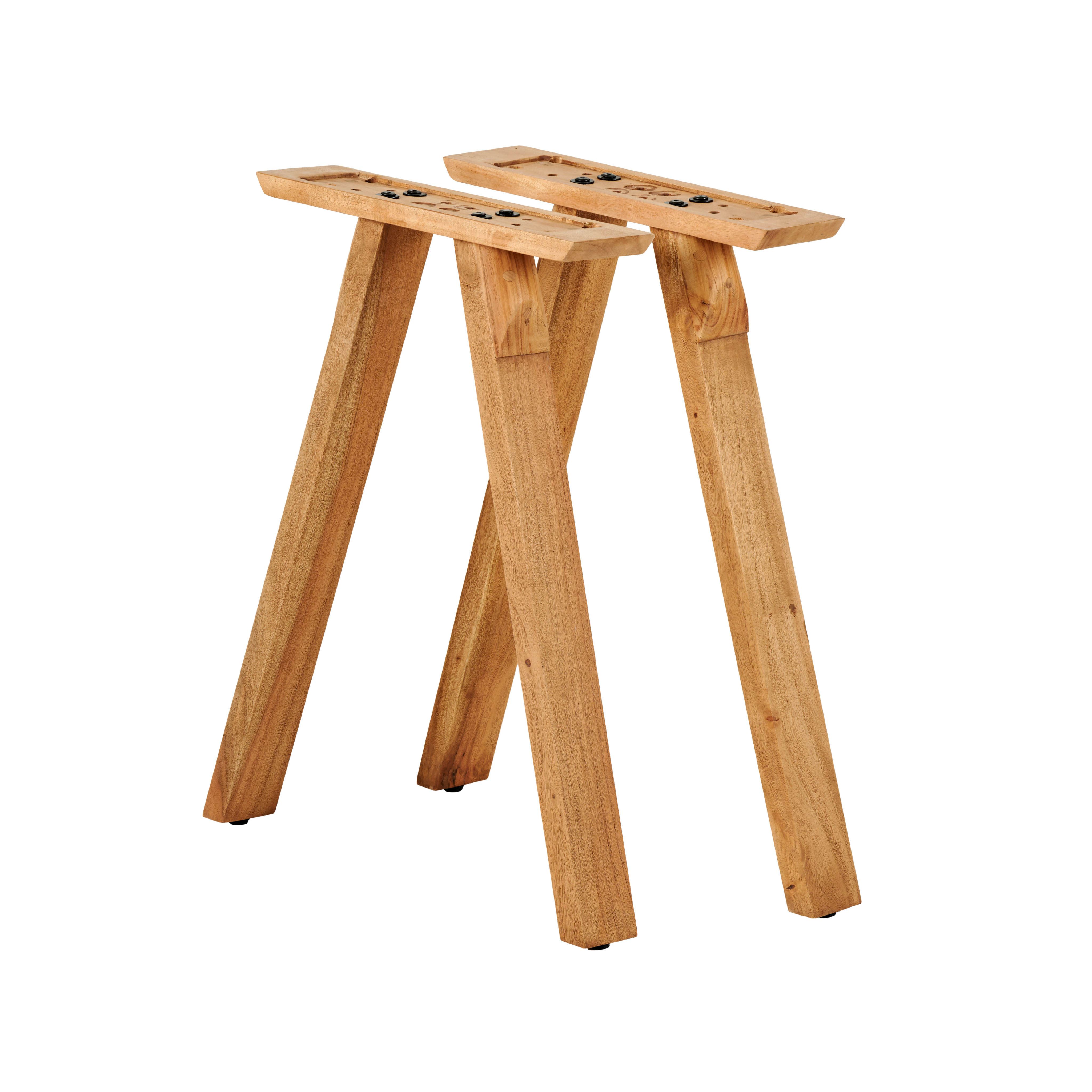 ACACIA V-tafelpoten set van 2 naturelH 70 x B 52 x D 12 cm