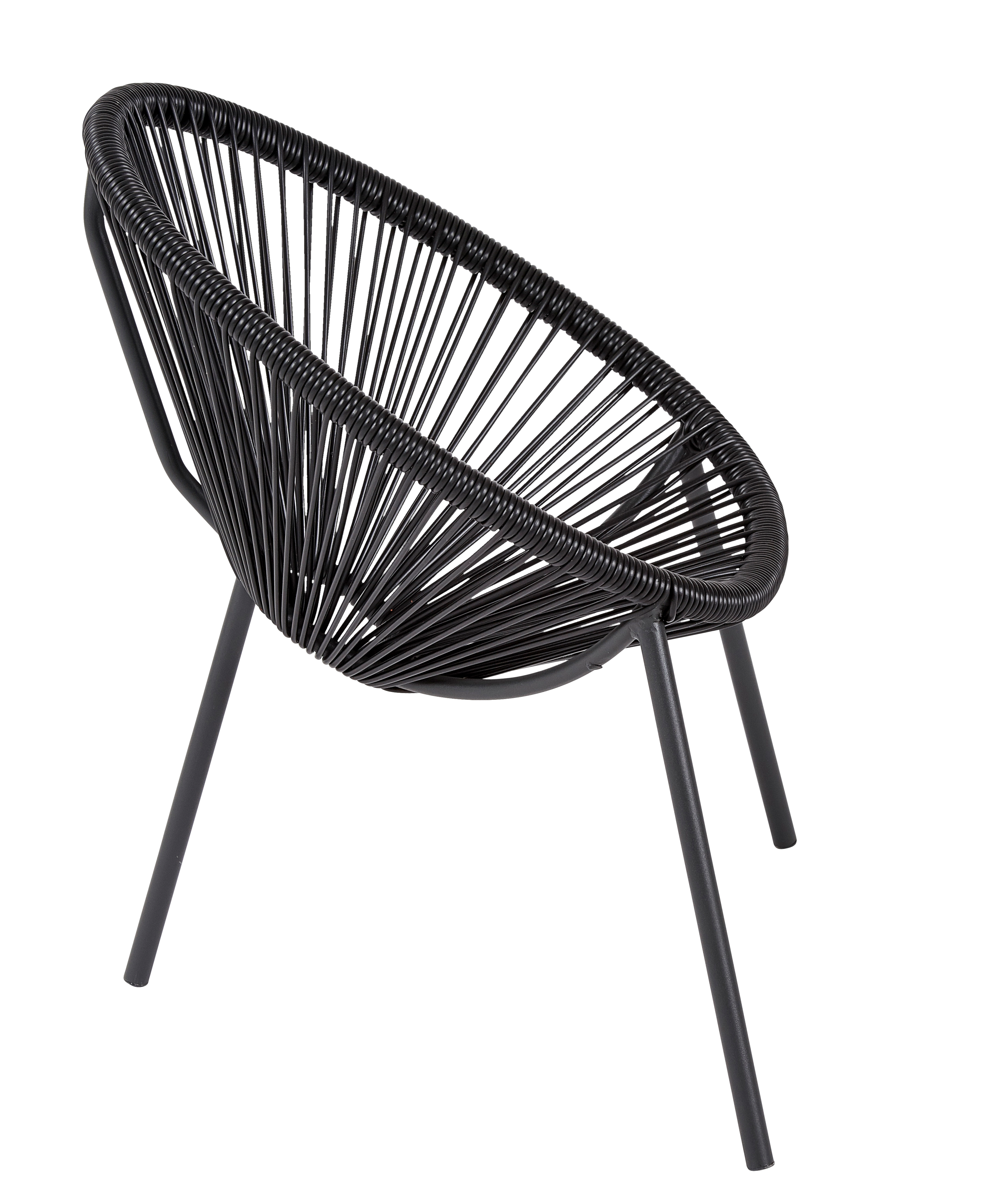 ACAPULCO Kinderstoel zwartH 56 x B 43 x D 42 cm