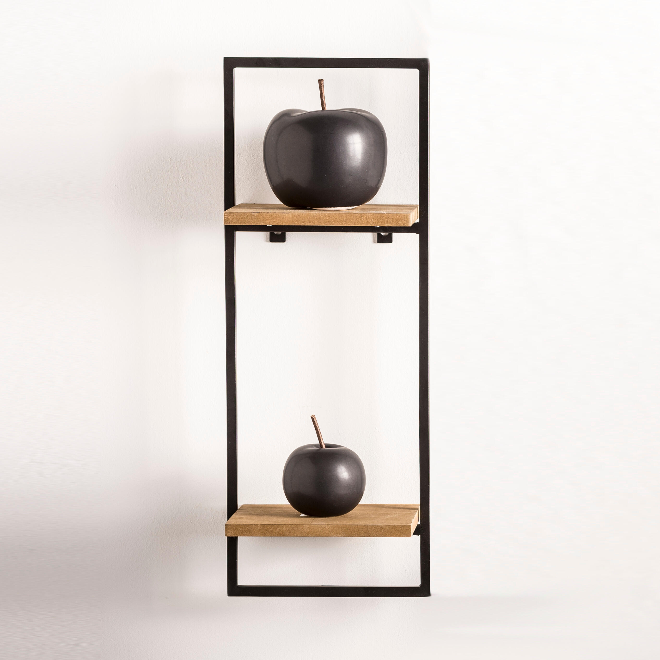 MIX&MATCH Hangrek zwart, naturelH 53 x B 20 x D 15 cm