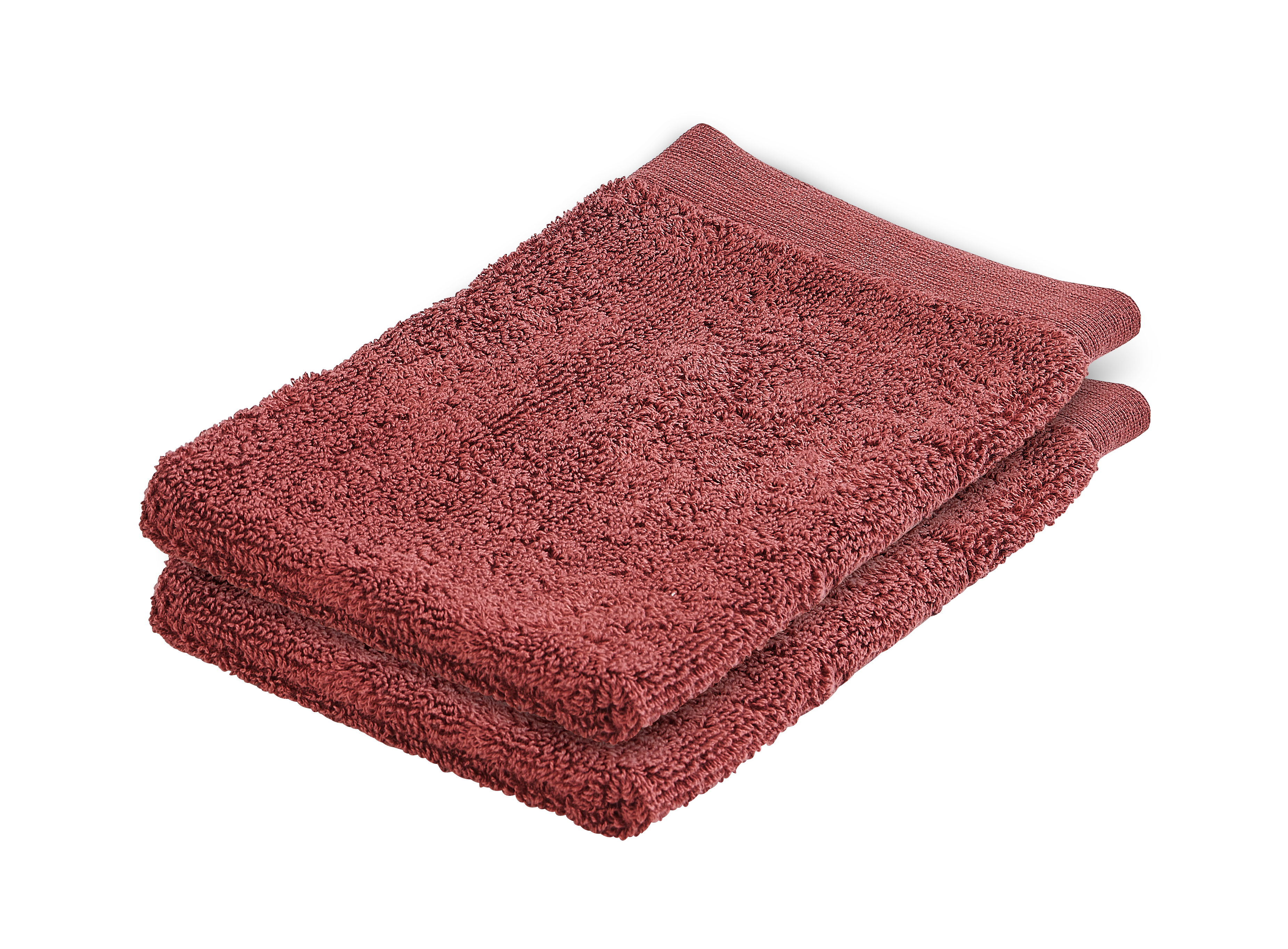 B-LUX Washandjes set van 2 roodB 15 x L 21 cm