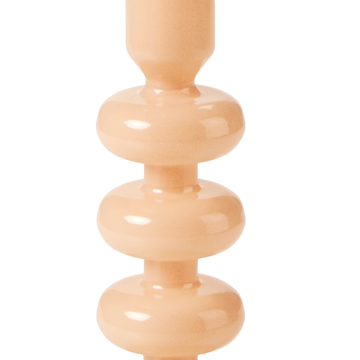 ISA Kandelaar crème opaal crèmeH 17 cm - Ø 9 cm