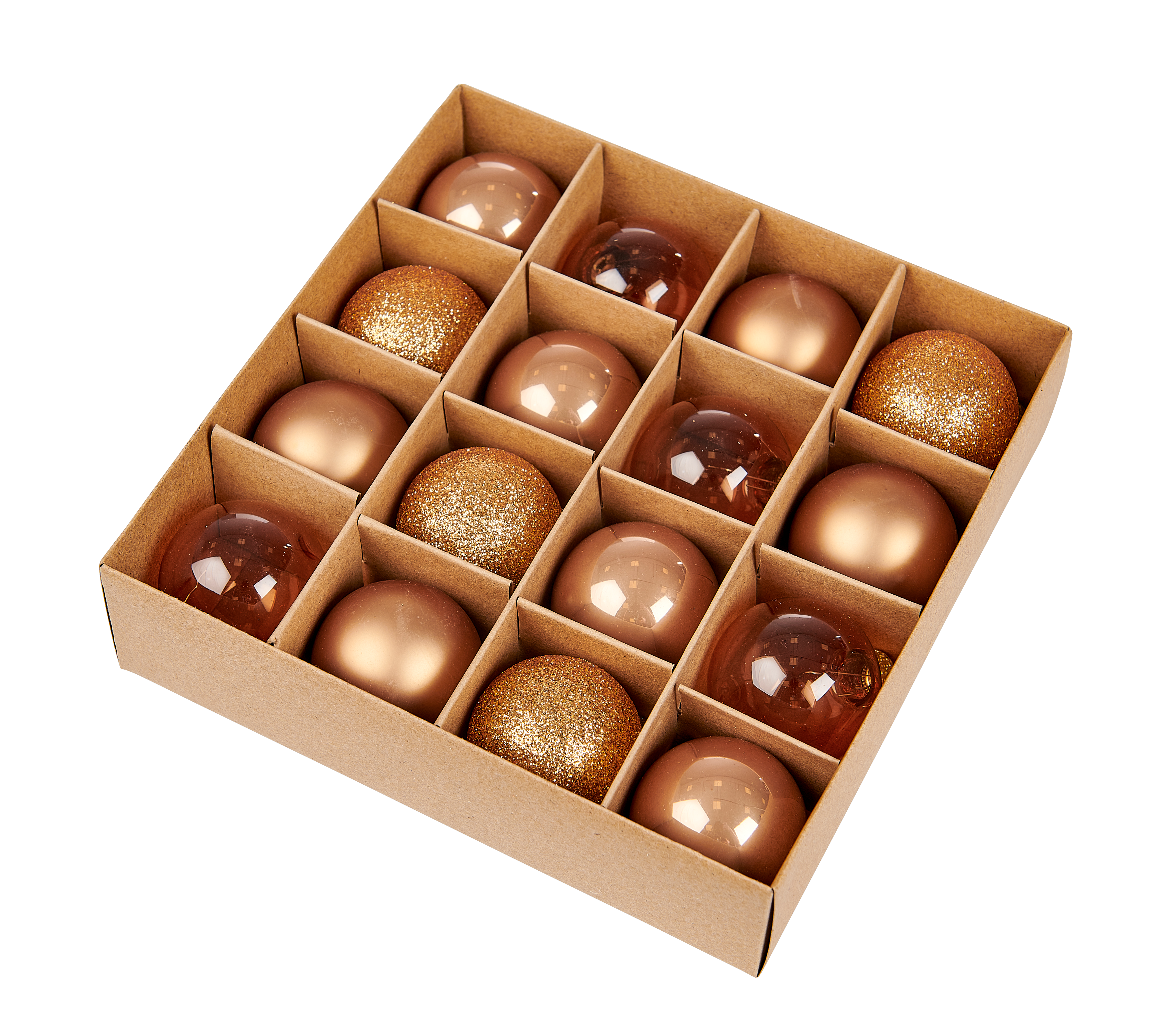 BRONZE Ballen set van 16 bronsØ 4 cm