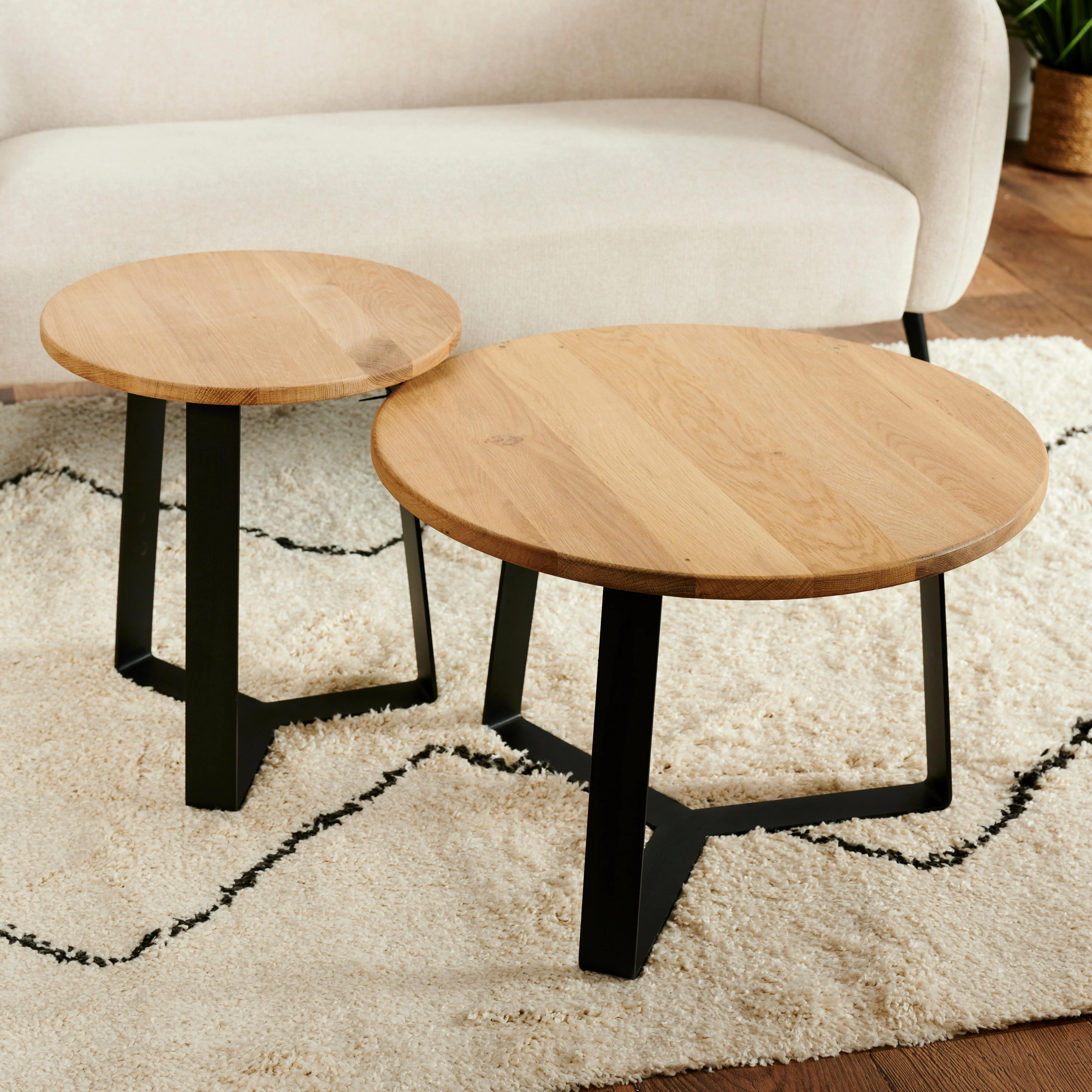 NAVORA Bijzettafel naturelH 40 cm - Ø 60 cm
