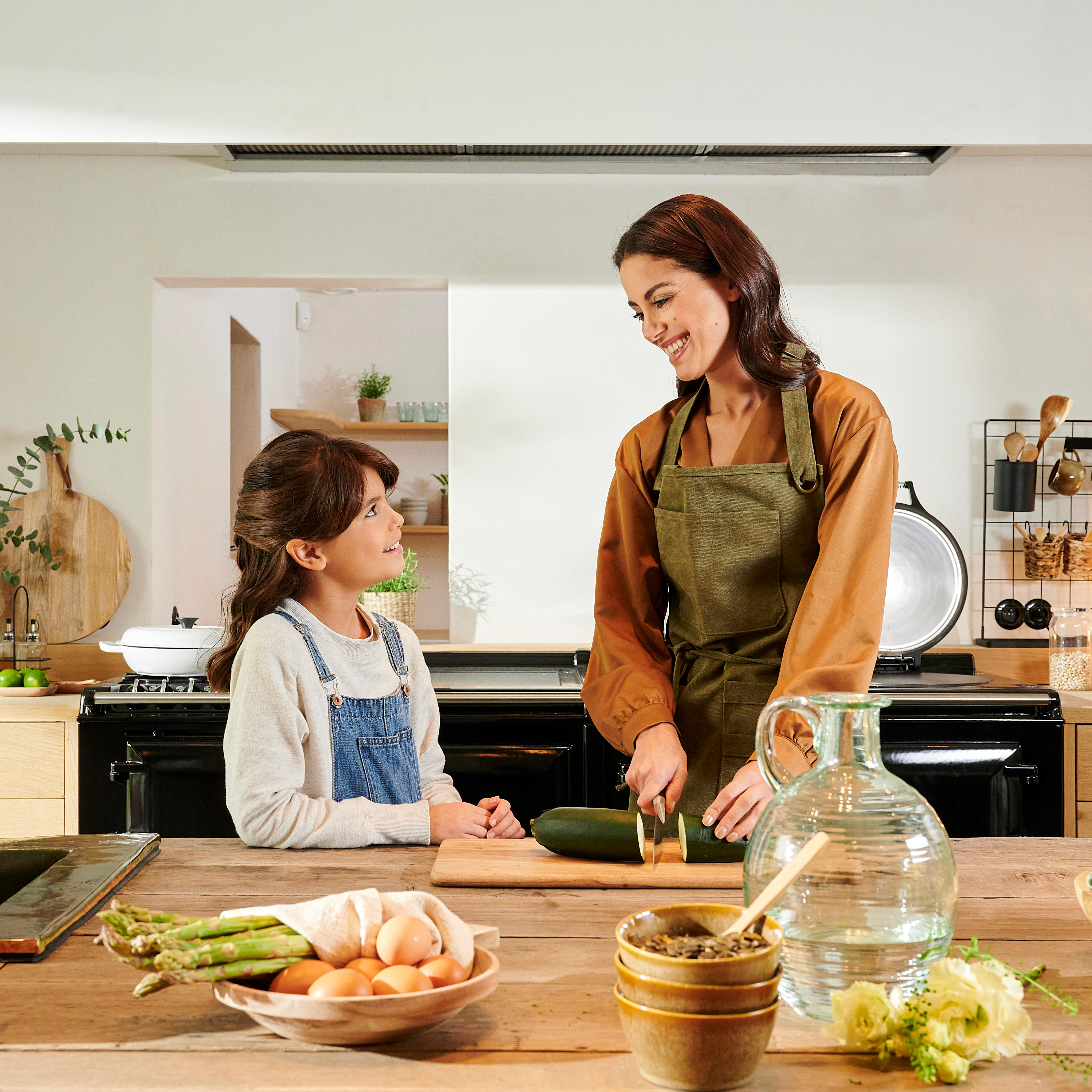 FIRE Schort groen bruinB 73 x L 80 cm - CASA