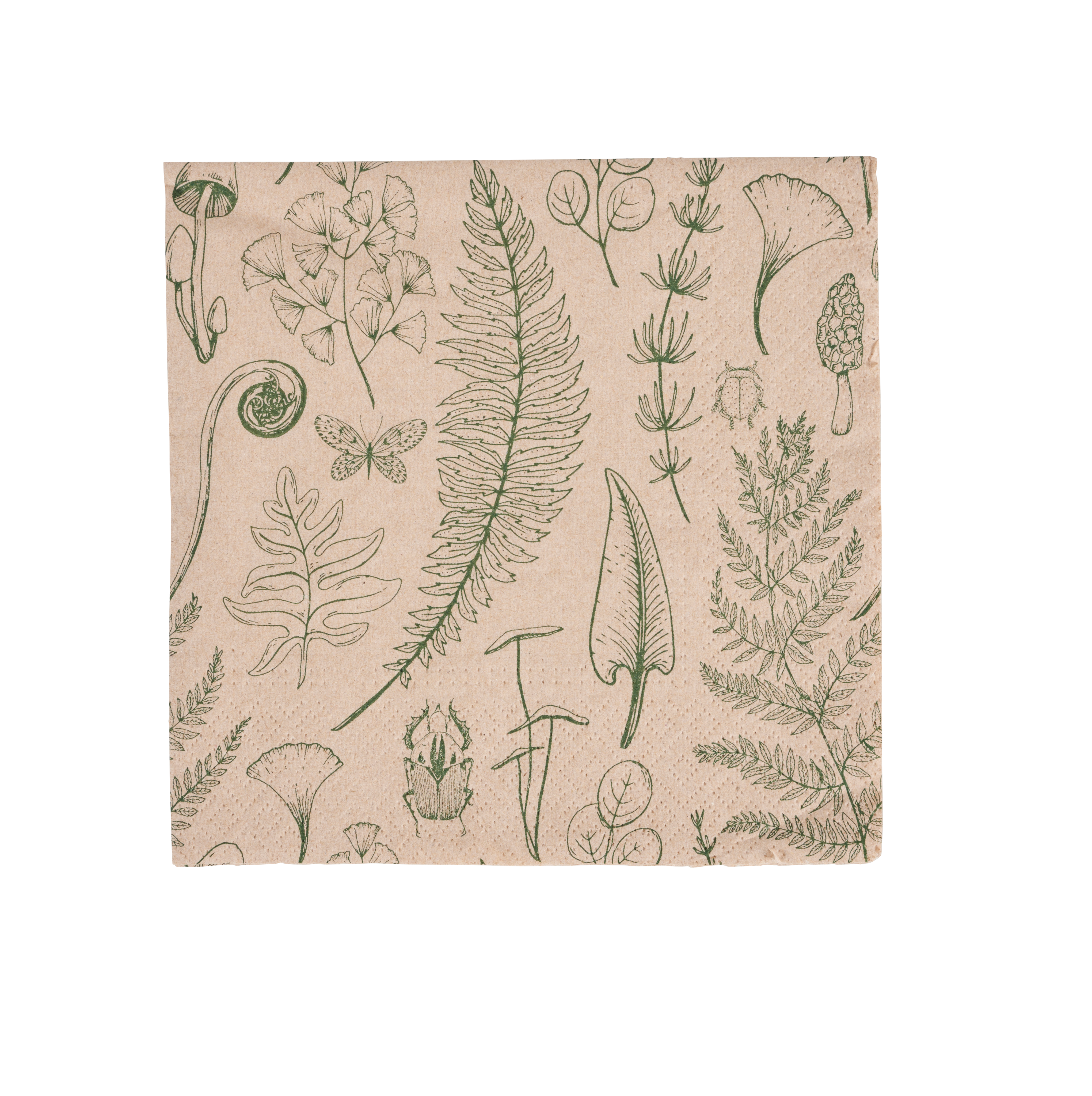 ECO NATURE Set van 20 servetten multicolorB 33 x L 33 cm