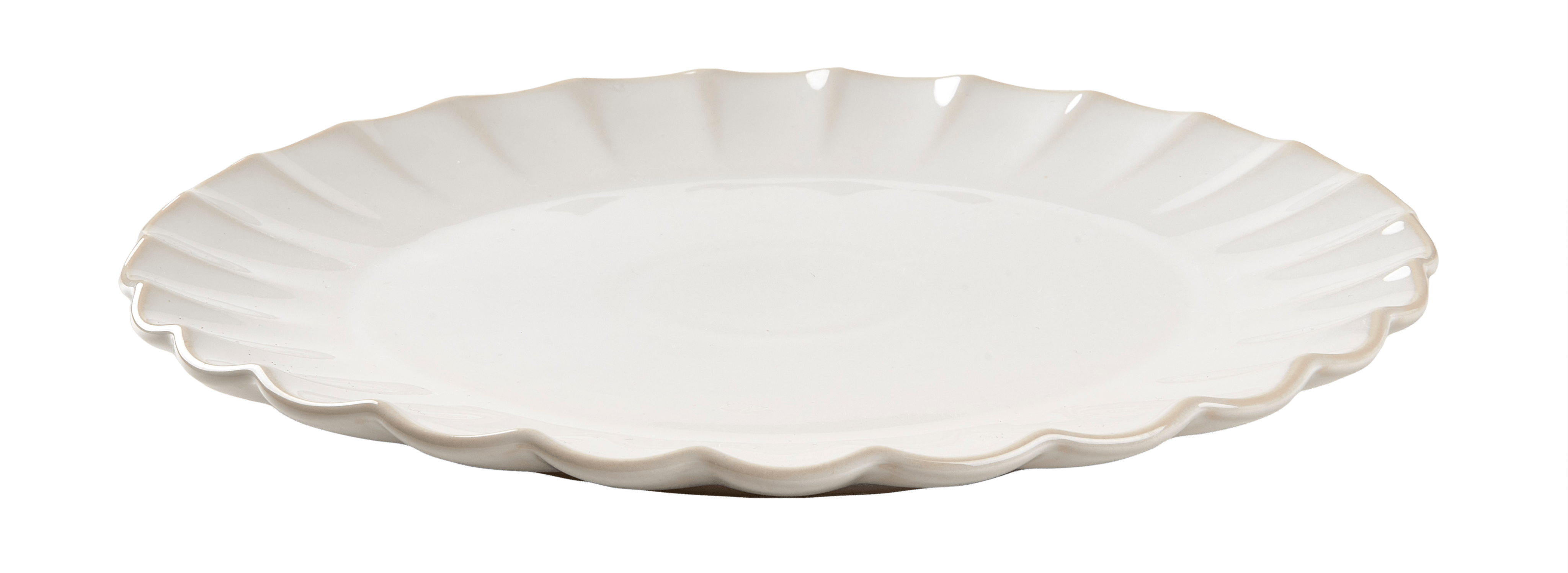 DAHLIA Bord wit - set van 4 Ø 27 cm