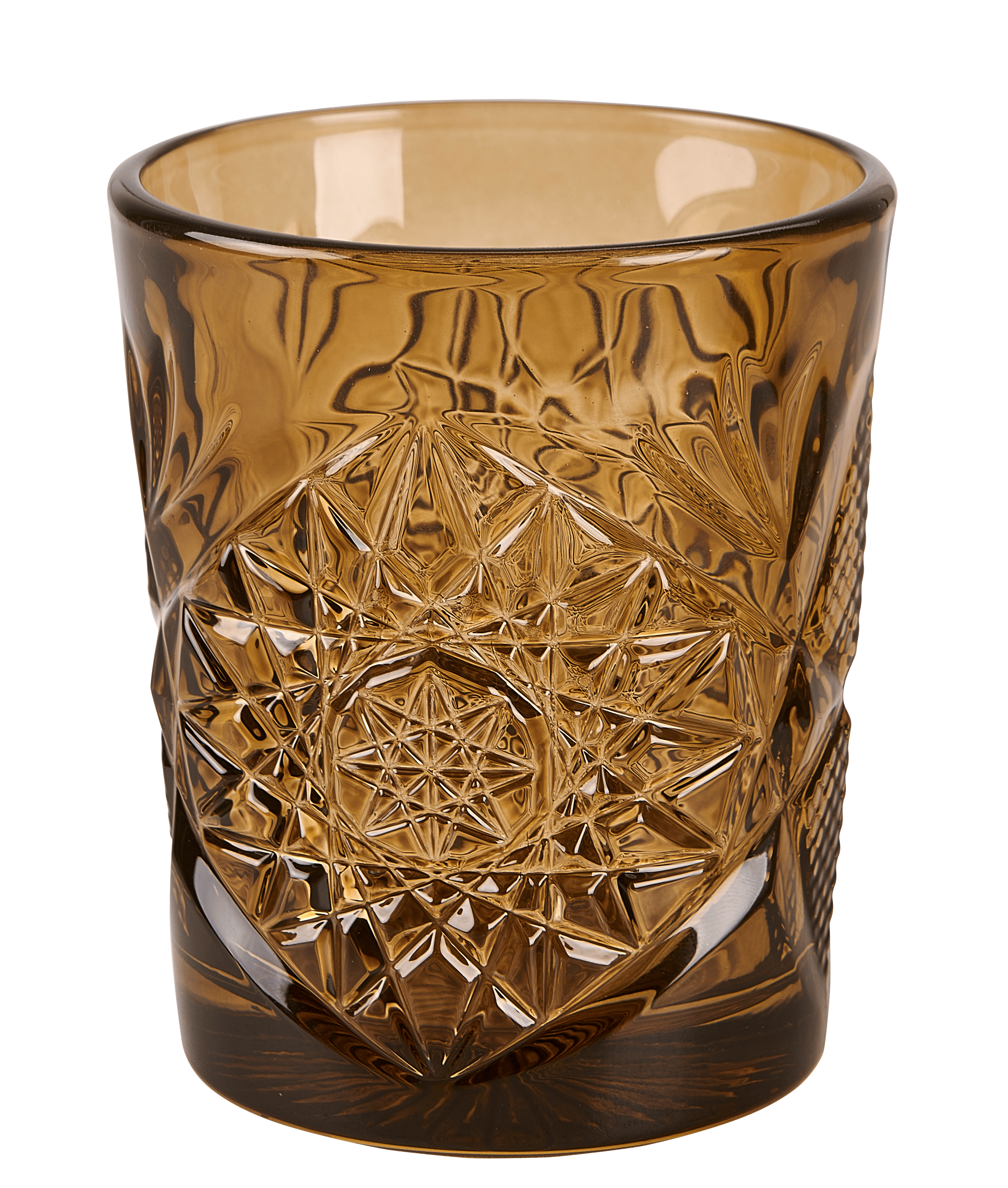 HOBSTAR Glas 35 CL geel - set van 6 H 10,3 cm - Ø 8,9 cm