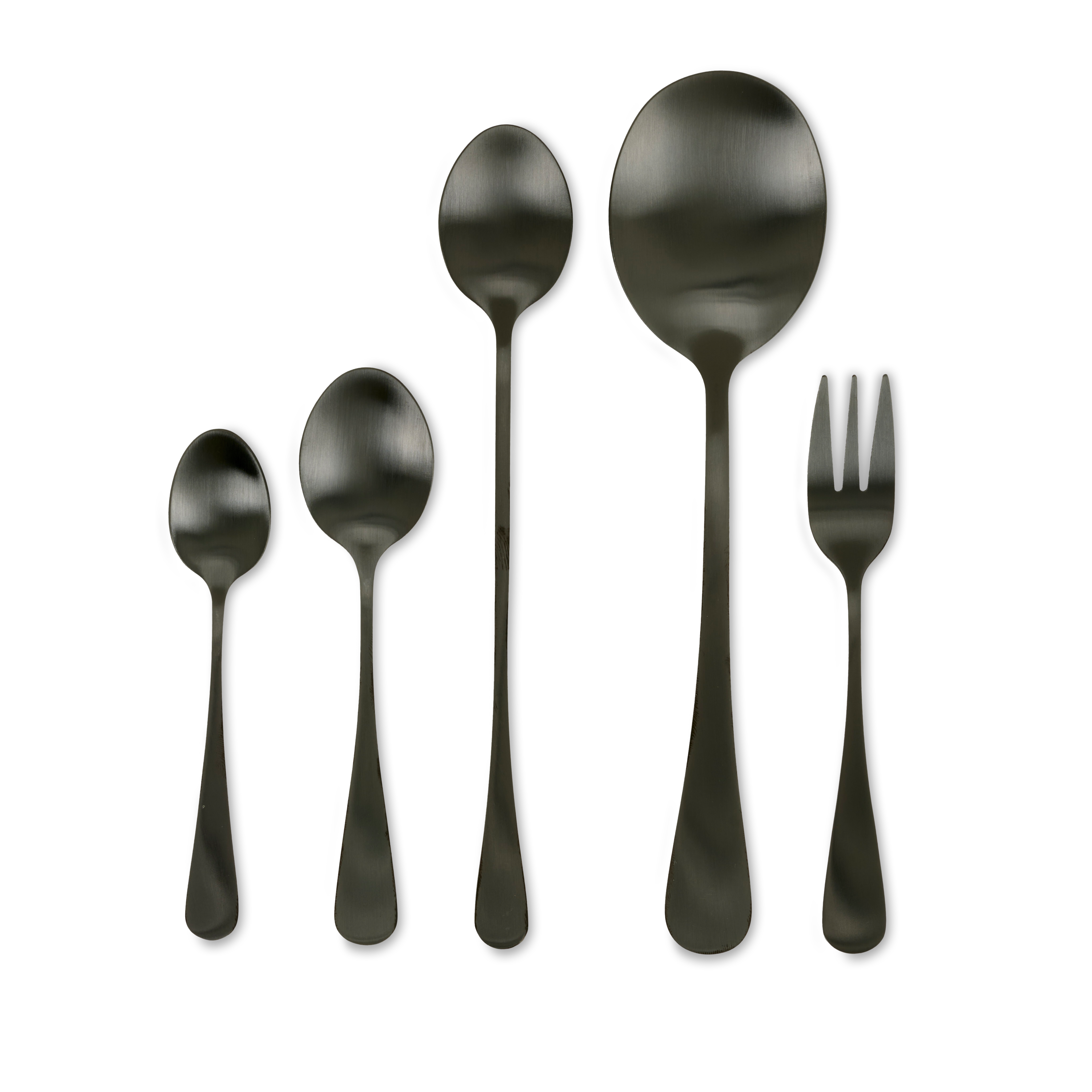AXELLE Serveerlepel set van 2 zwartL 21,7 cm