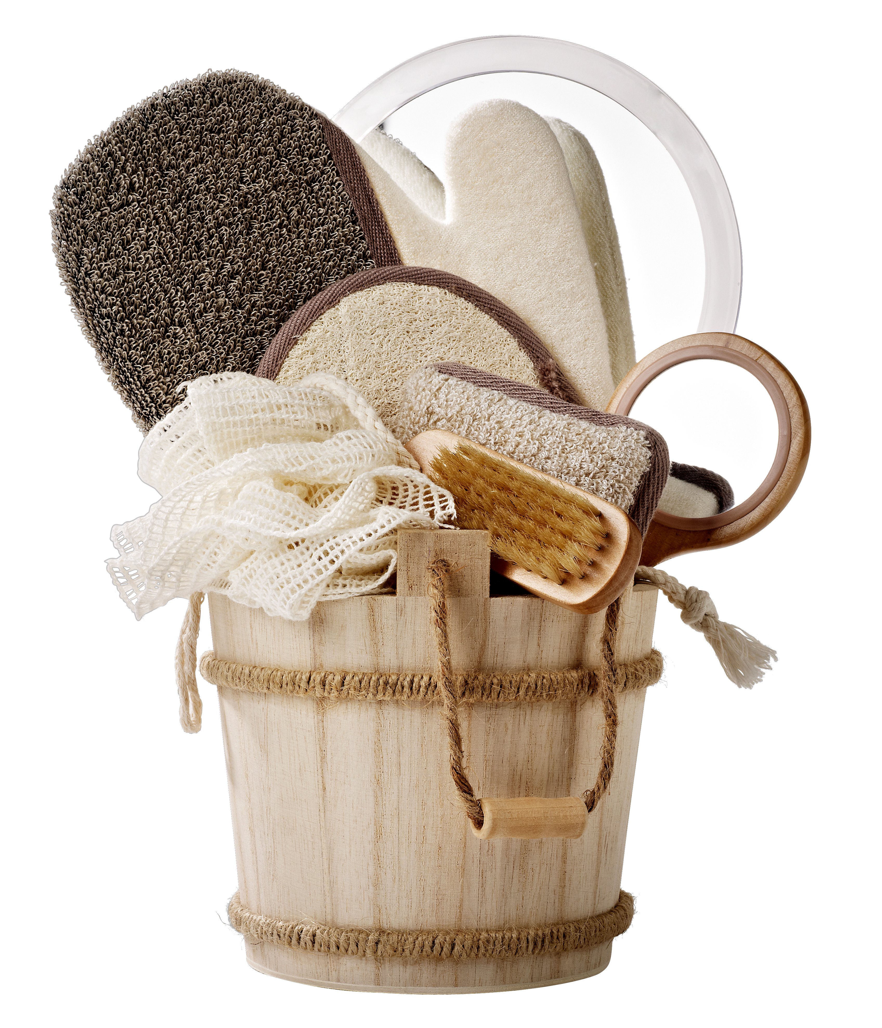 NATURAL LIFE Massagehandschoen naturelH 15 x B 13 cm