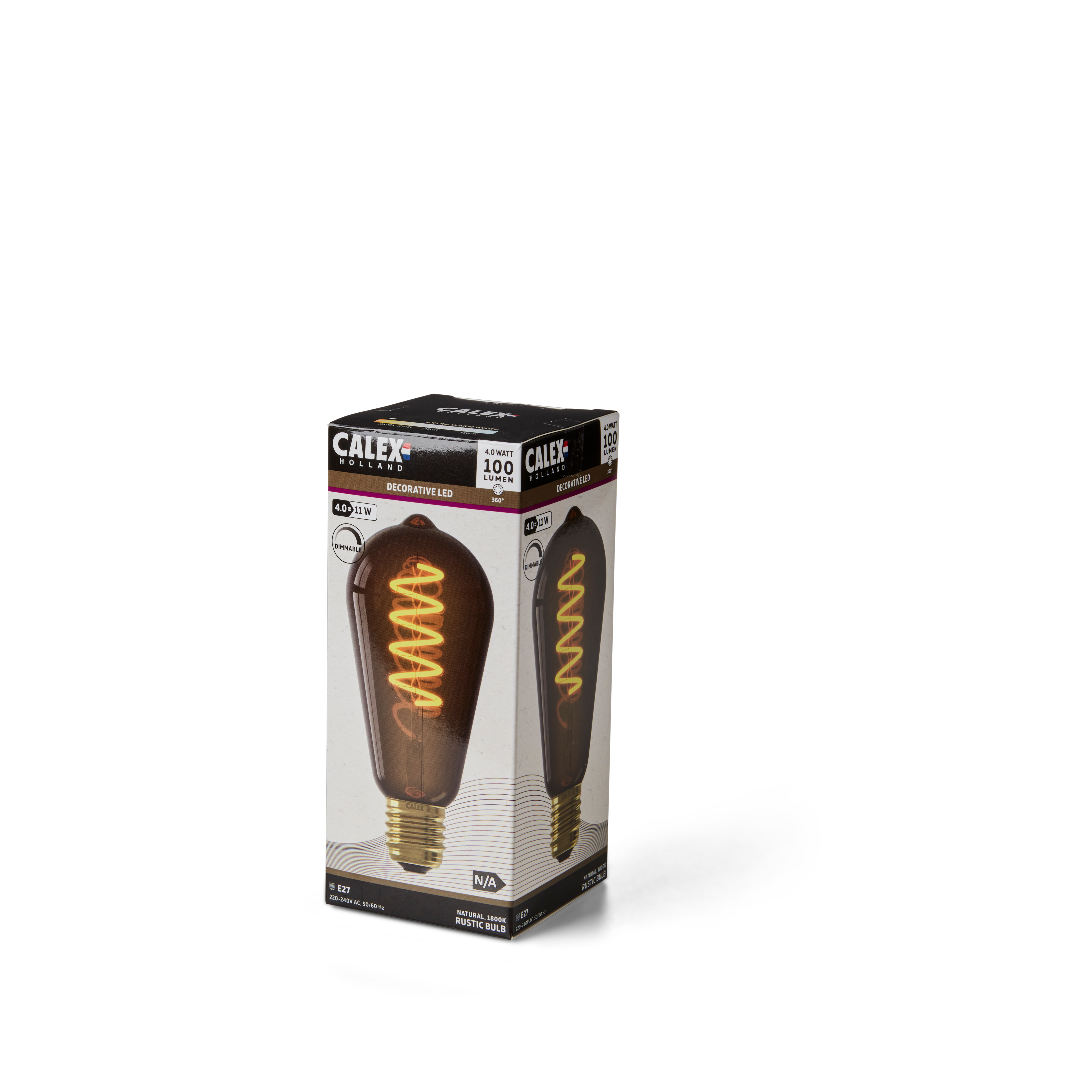 CALEX Filamentlamp E27 bruinØ 6,4 cm