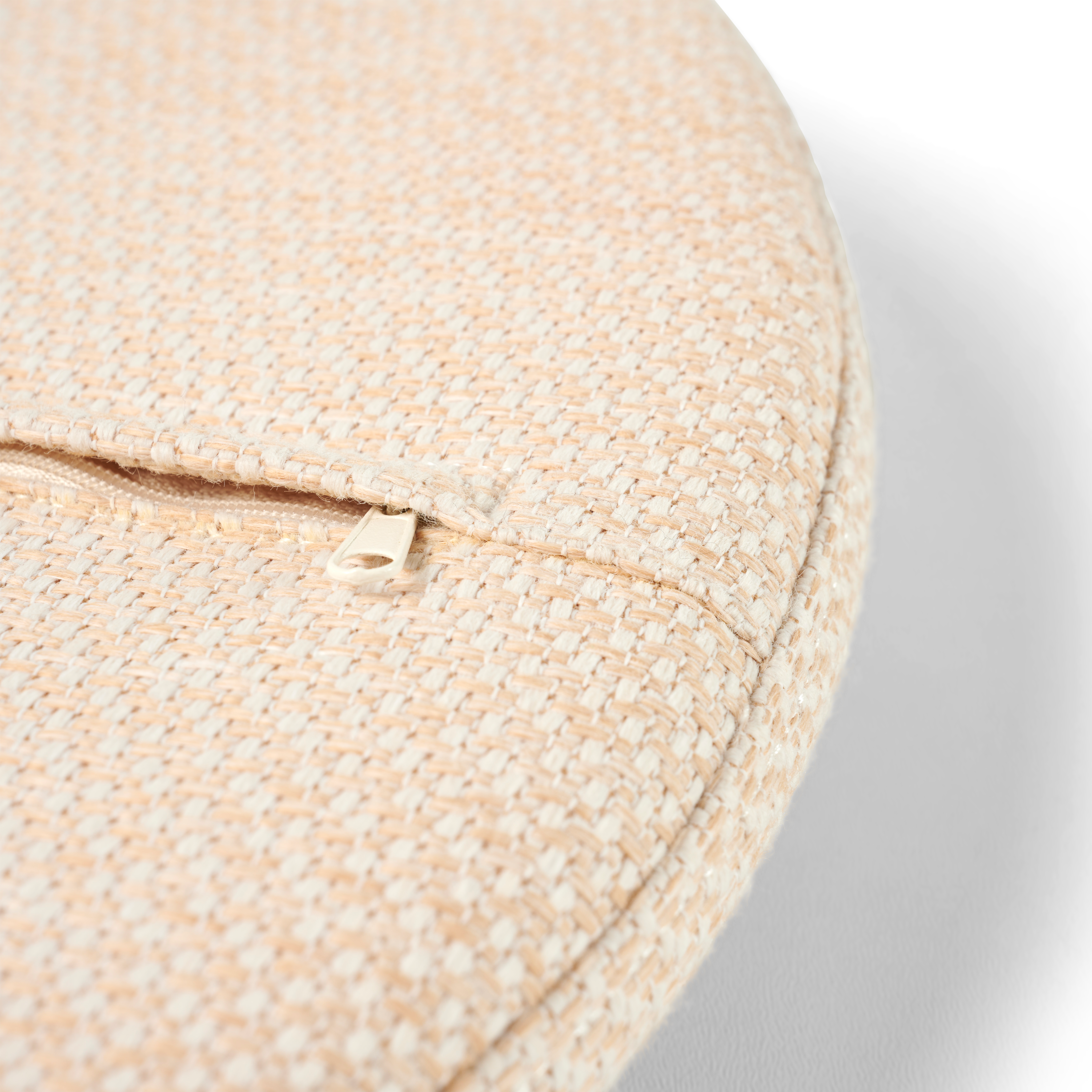 JULES Kussen beigeH 4 cm - Ø 50 cm