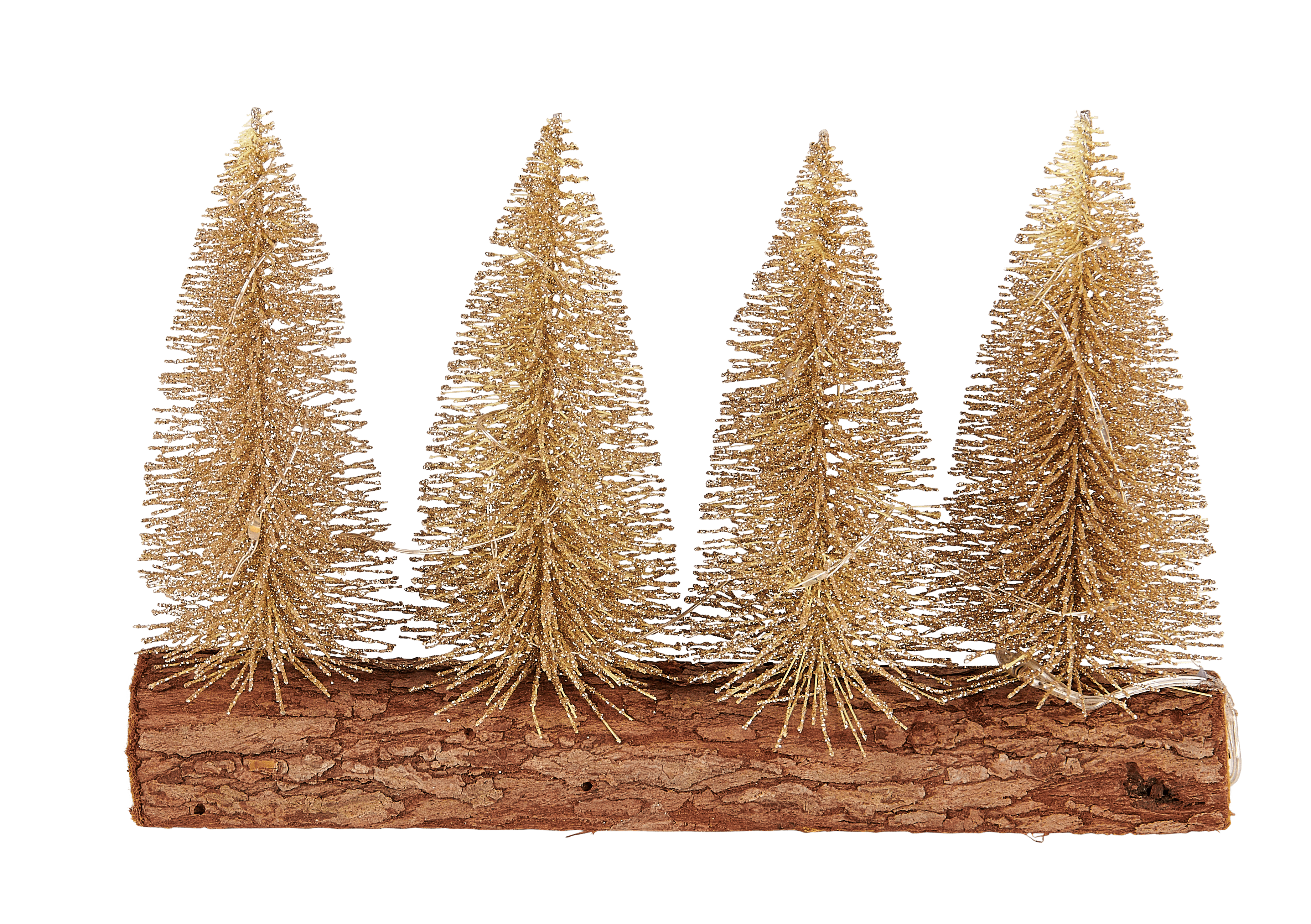 DANI Decobomen met 10 leds goudH 12 x L 20 cm