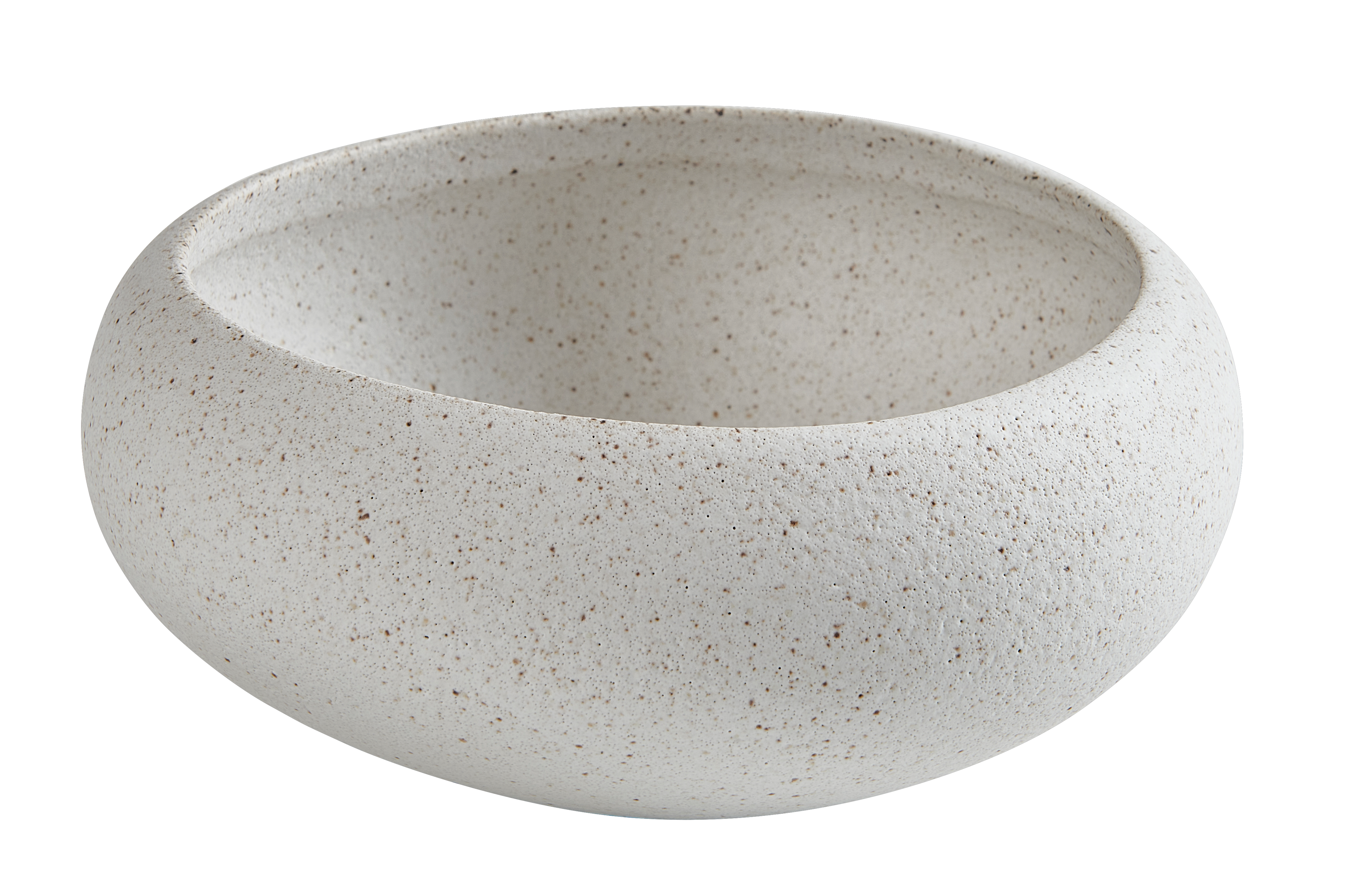 GRANITO GREY Bowl 80 CL grijs - set van 4 H 6,8 cm - Ø 16,5 cm