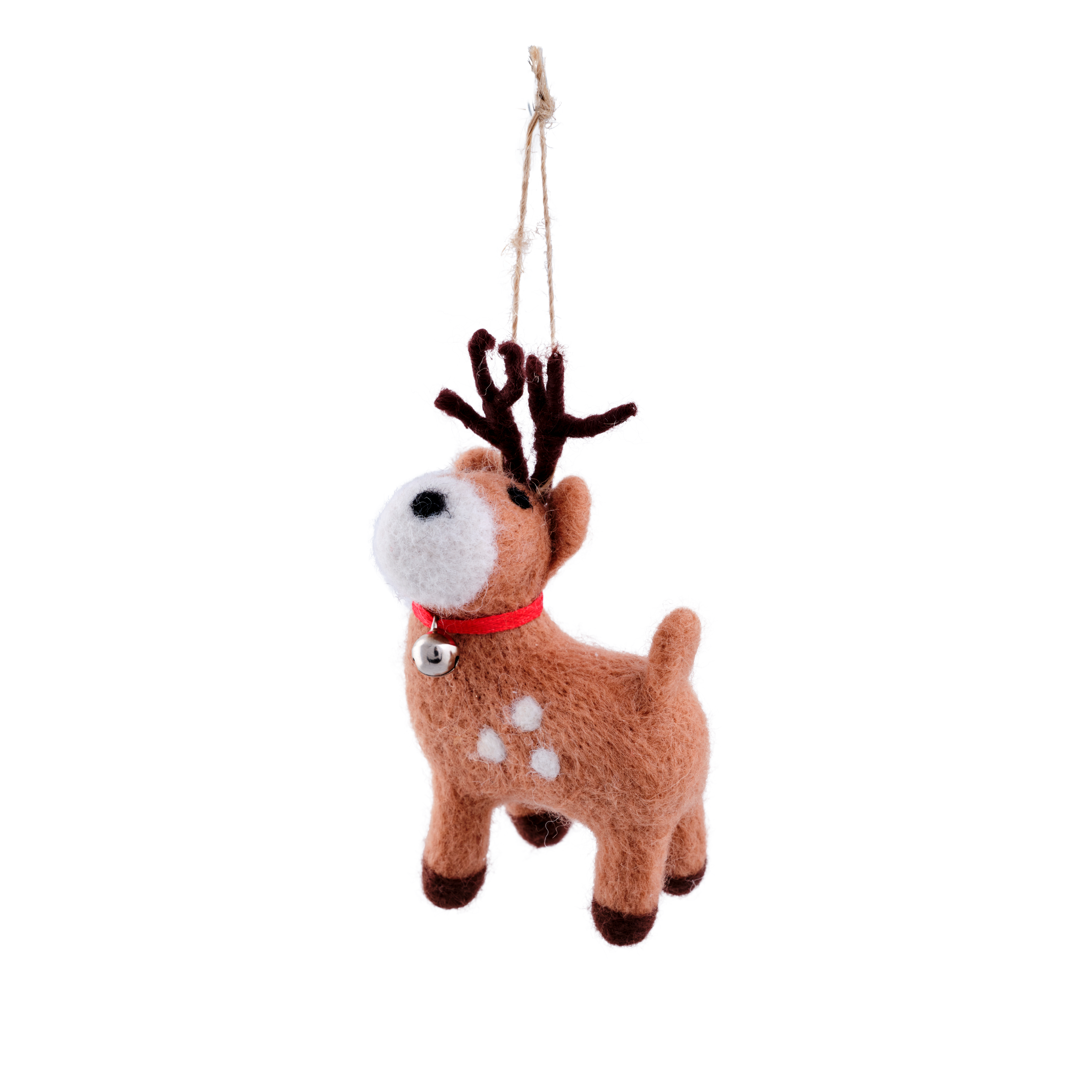 RUDOLPH Hangdeco bruinH 12 x B 7 x D 4 cm