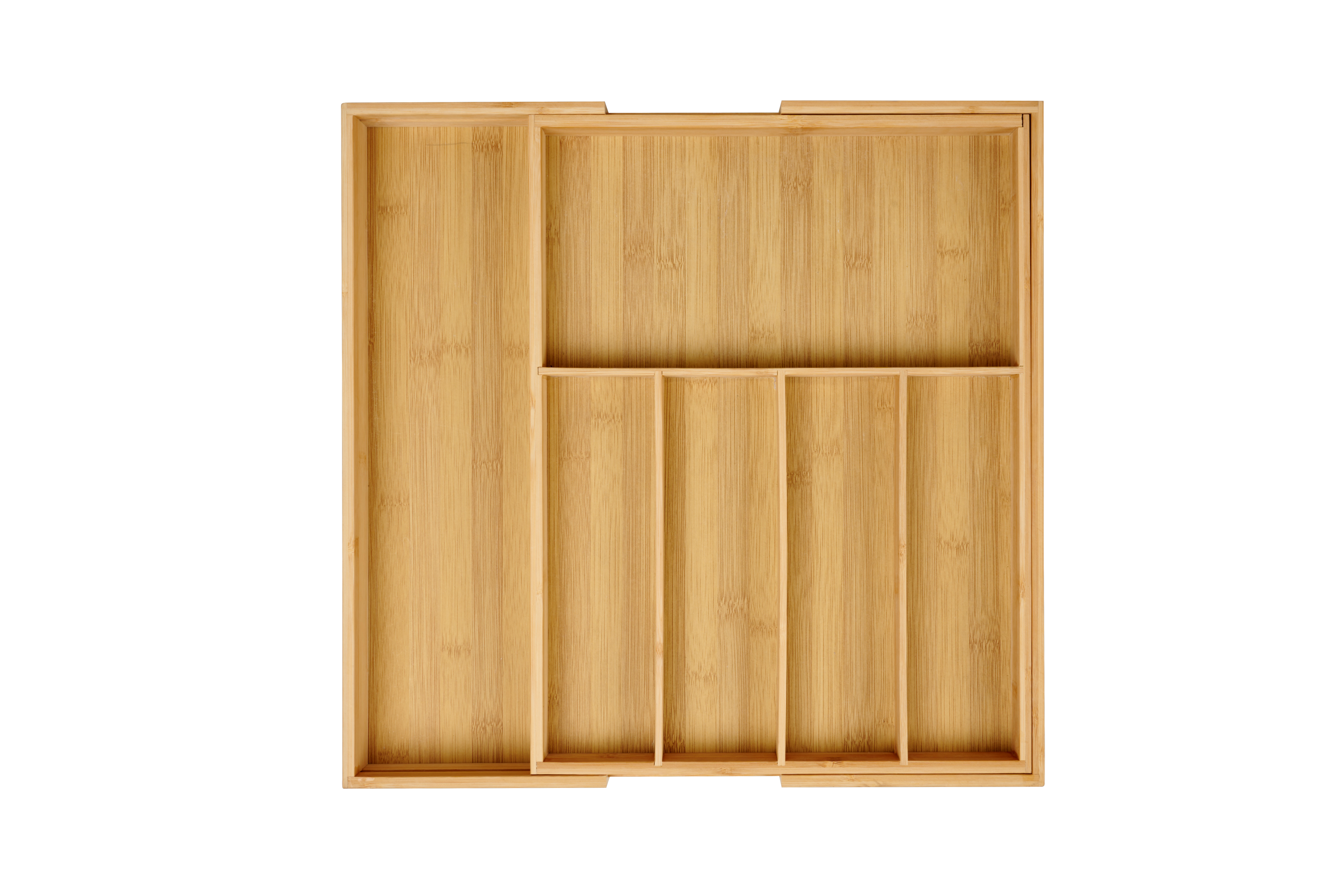 BAMBOO Lade organiser uitschuifbaar naturelH 5 x B 33 x D 43 cm