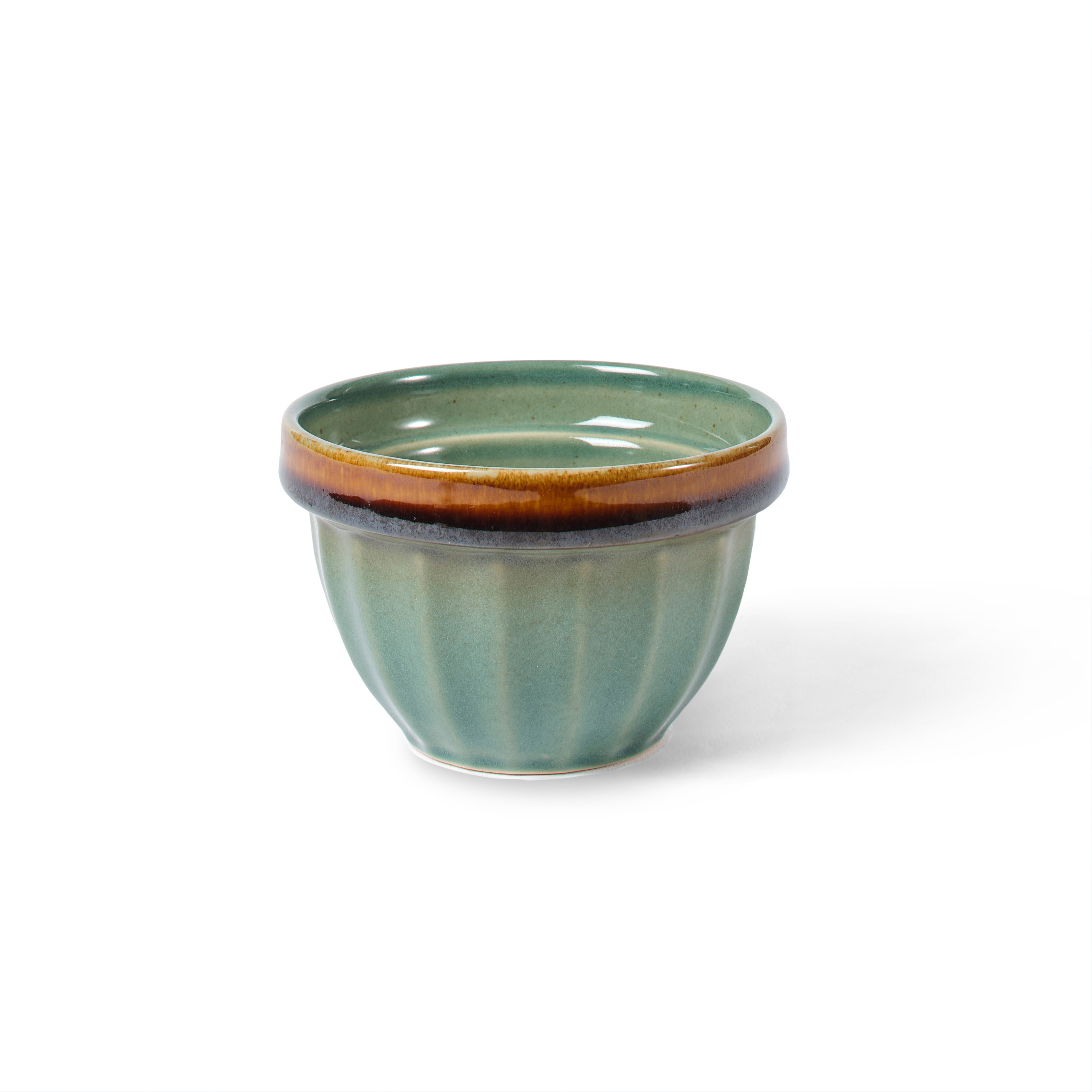 BLEND GREEN Bowl 17,5 CL groen - set van 4 H 6 cm - Ø 9 cm