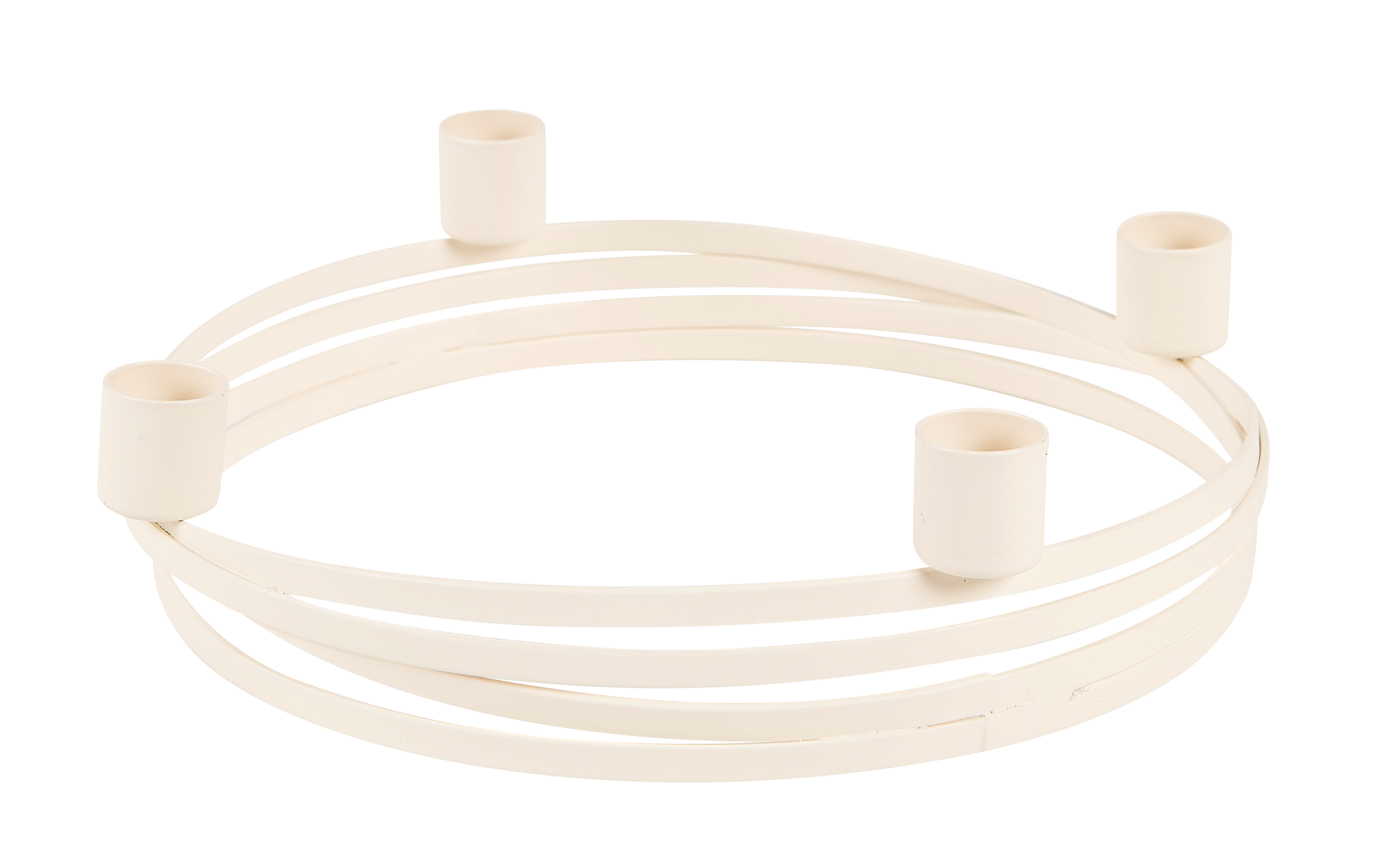 CIRCLE Kandelaar voor 4 kaarsen witH 5,5 cm - Ø 23 cm