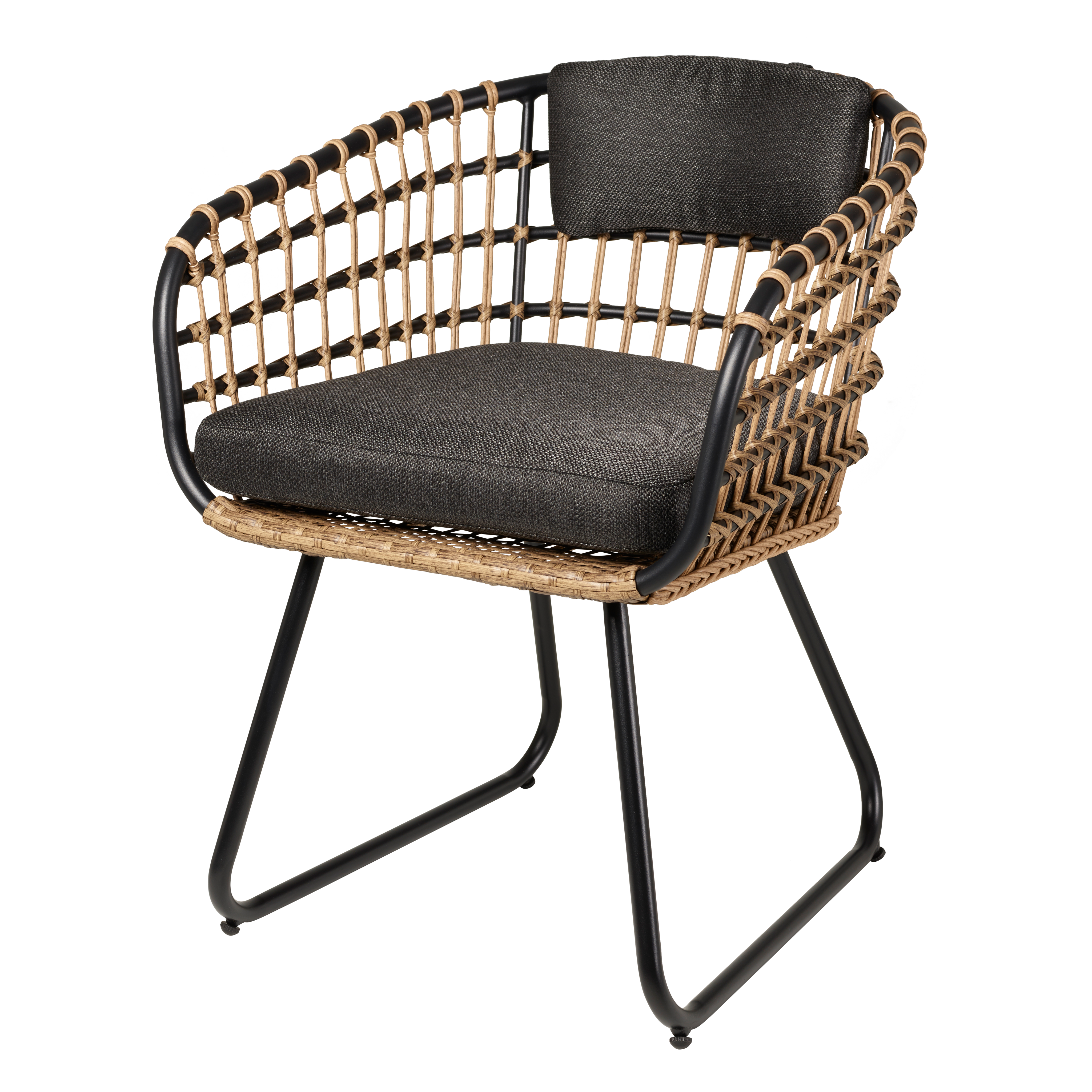 BONES Stoel zwartH 80 x B 62 x D 61 cm - CASA