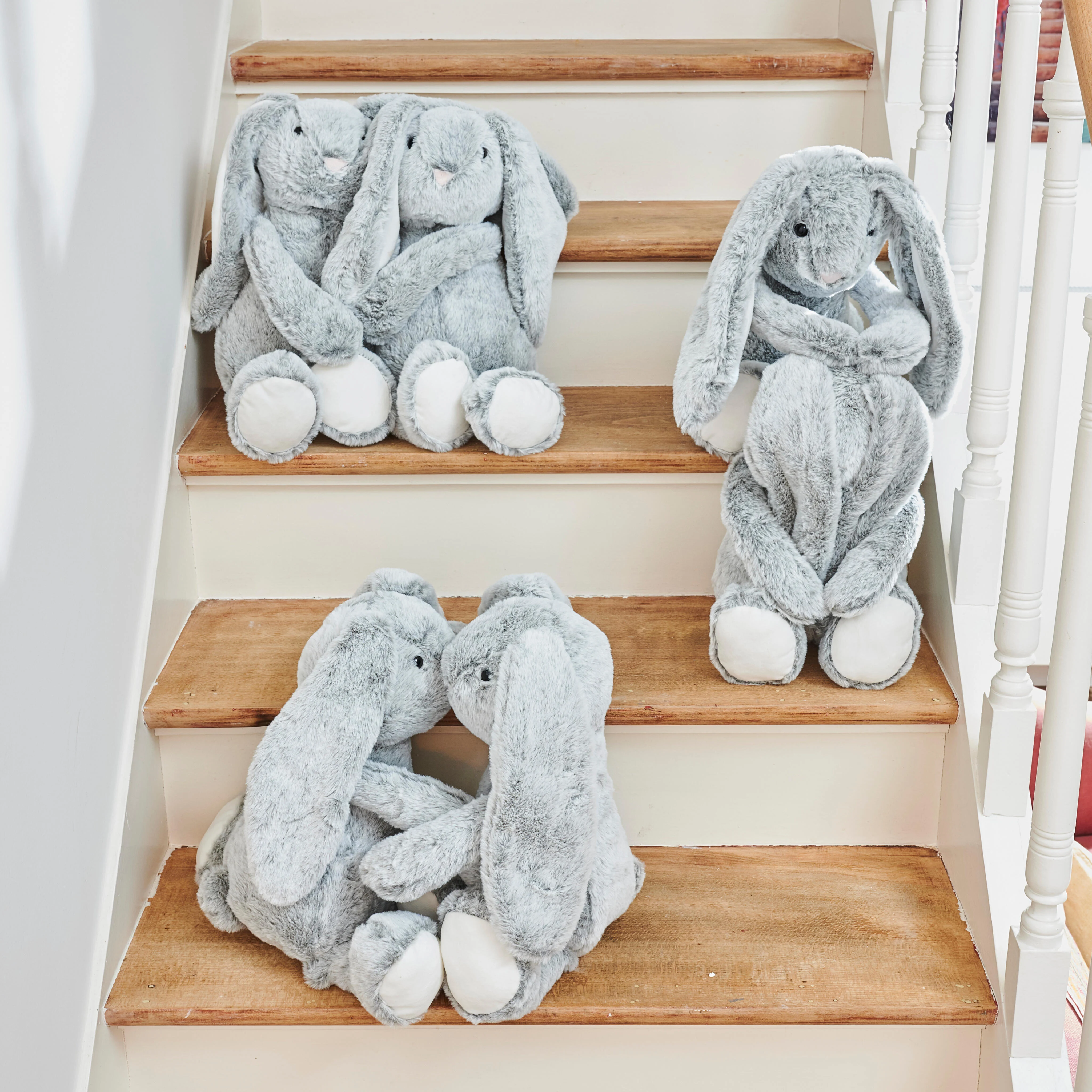 RABBIT Knuffel grijsH 45 cm