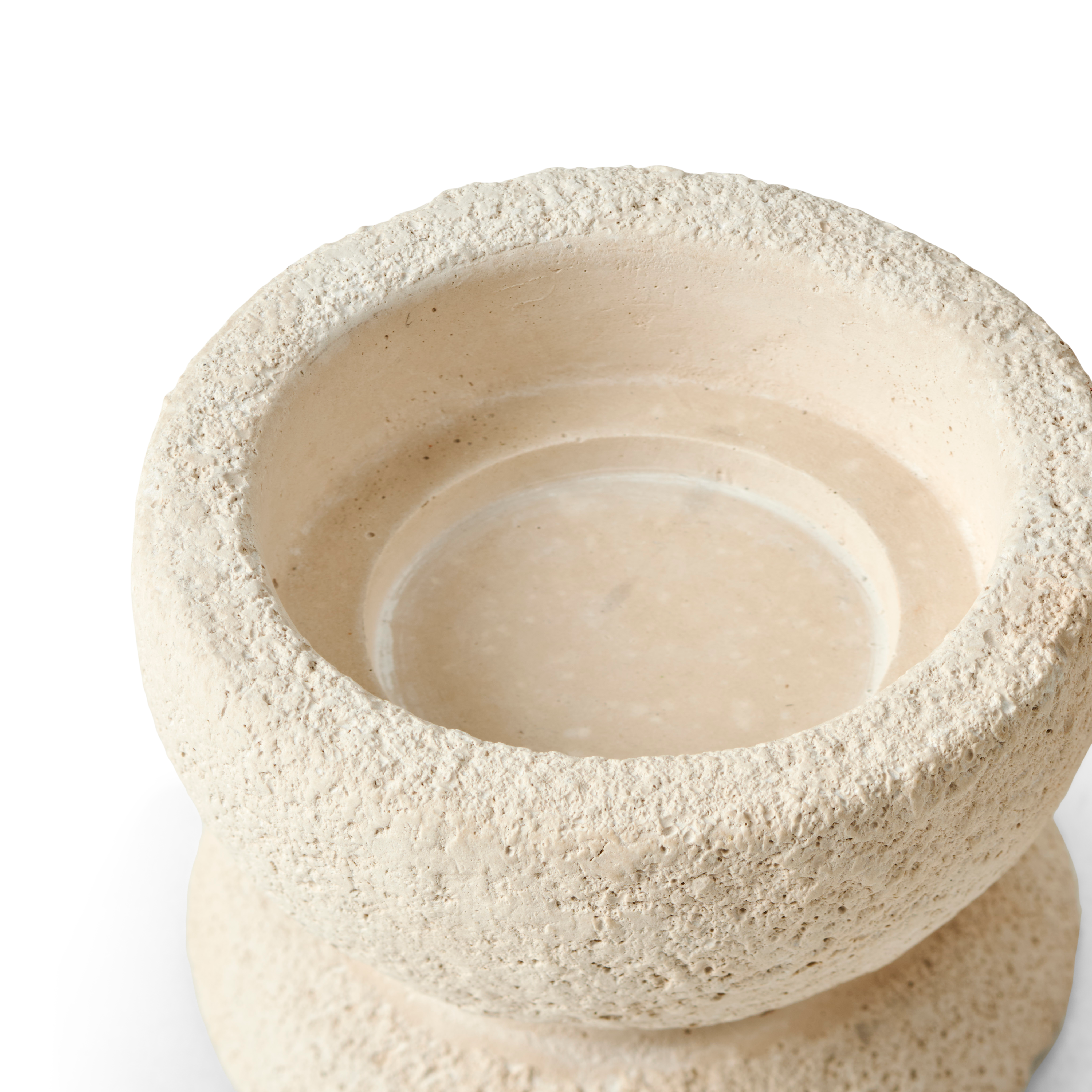 FLINT Kaars- of theelichthouder gebroken witH 5 cm - Ø 8 cm