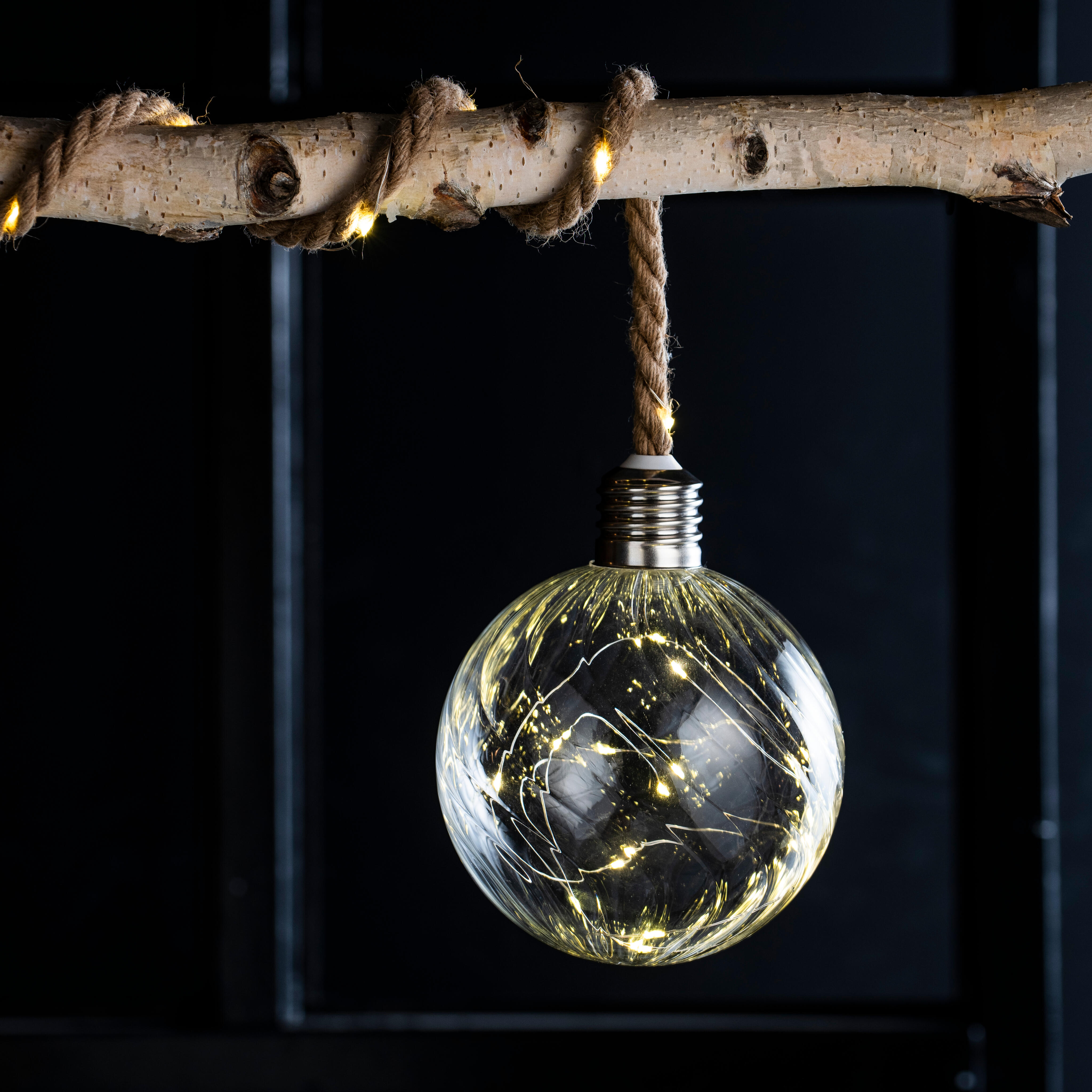BLOXEM Deco bal 20 leds transparantØ 15 cm