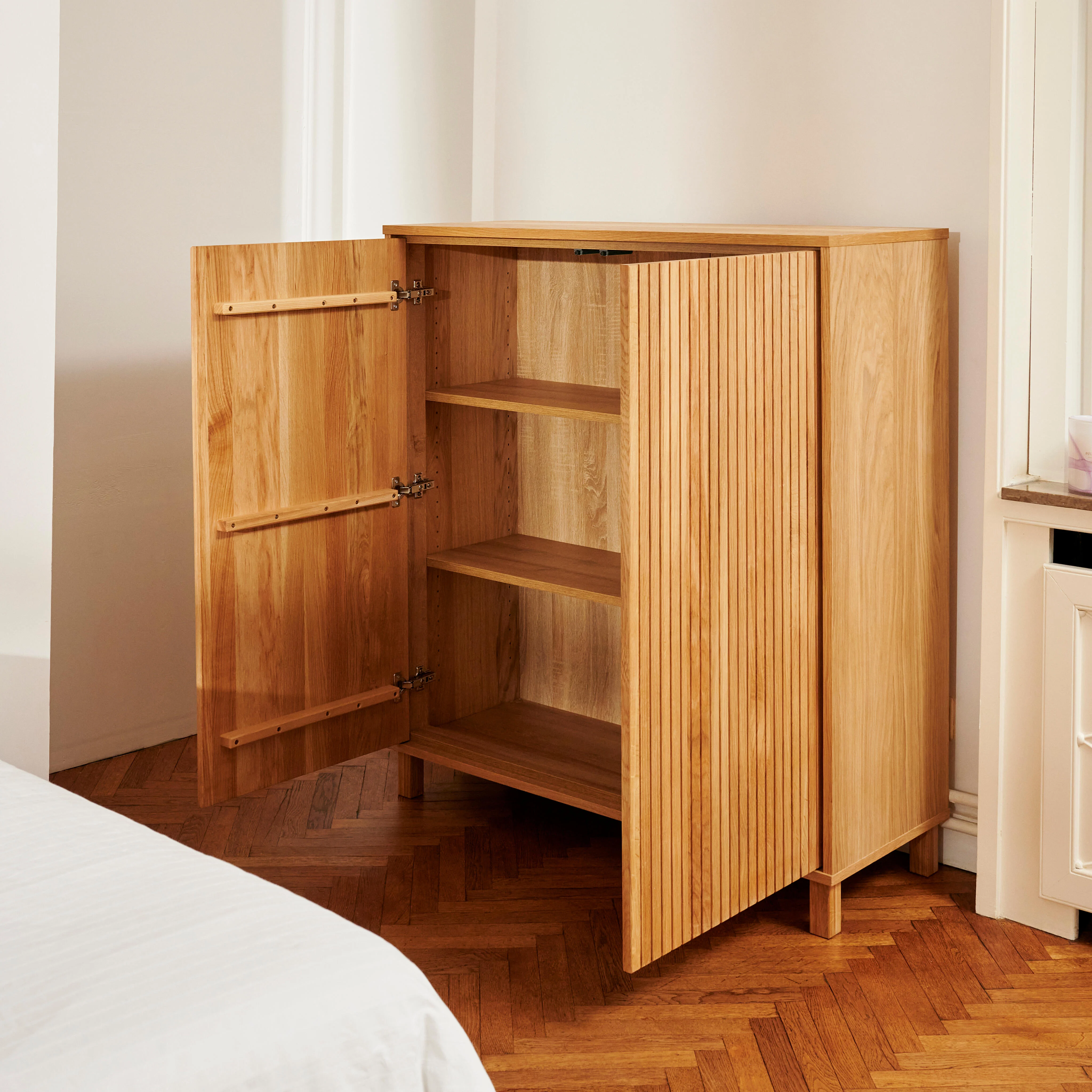 FRASER KAST naturelH 120 x B 110 x D 40 cm
